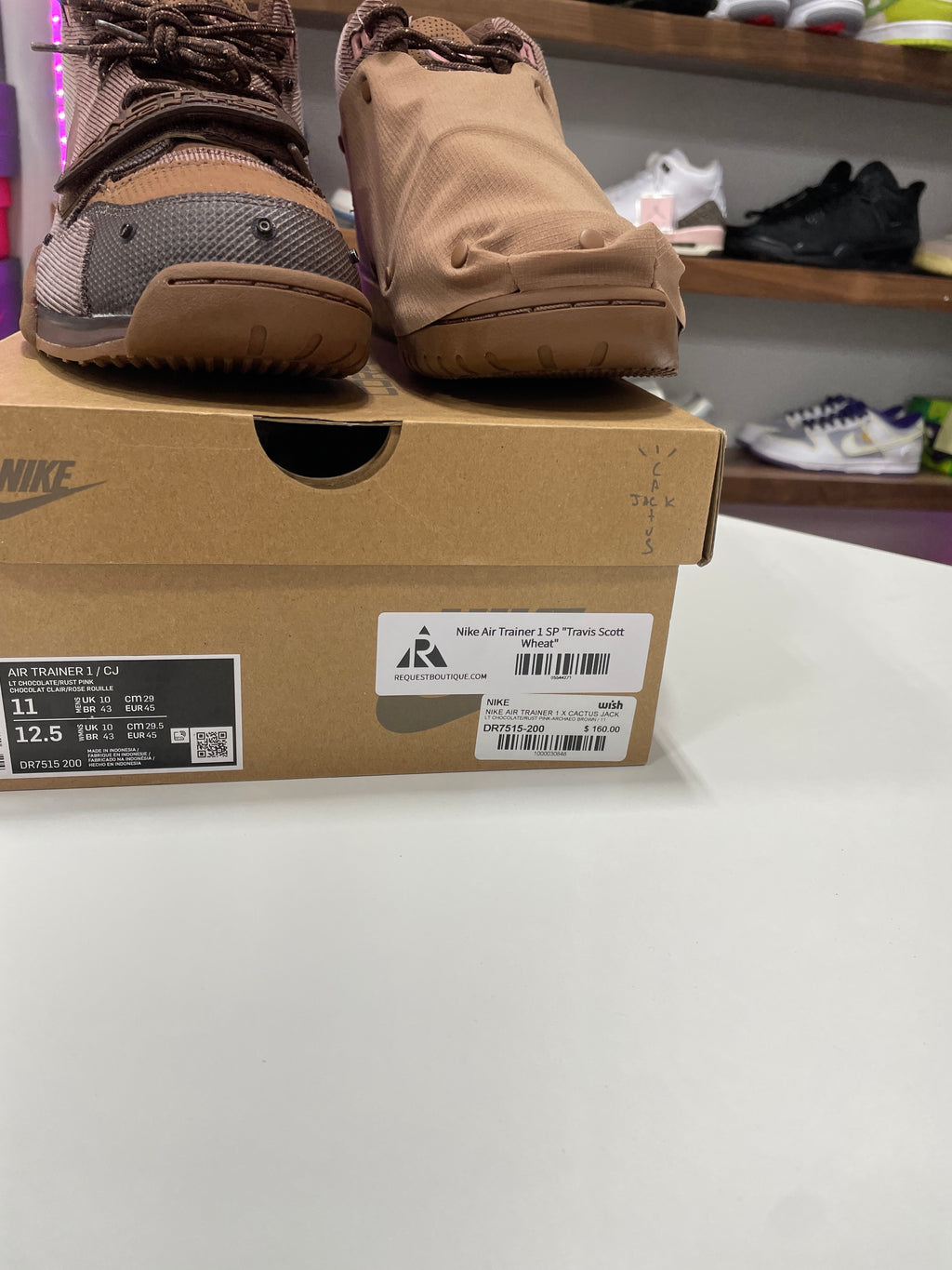 Nike Air Trainer 1 SP Travis Scott Wheat Sz 11