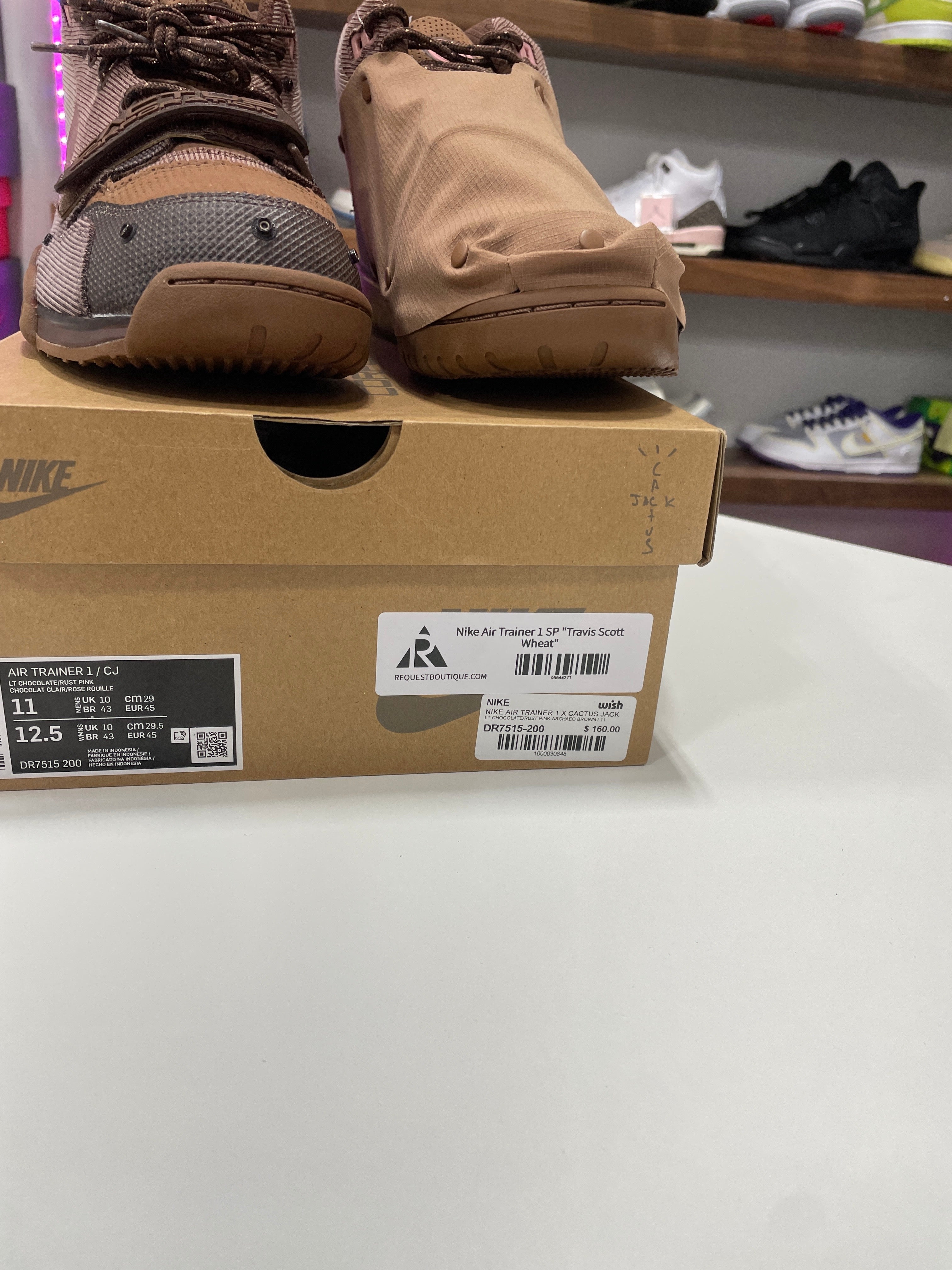 Nike Air Trainer 1 SP Travis Scott Wheat Sz 11