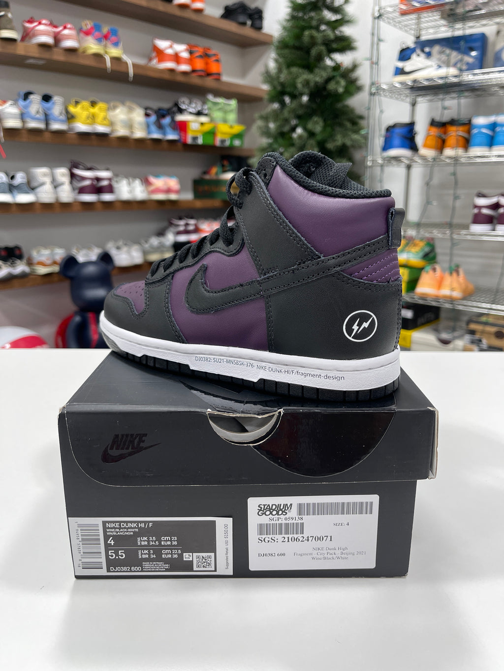 Nike Dunk HI Fragment Sz 4