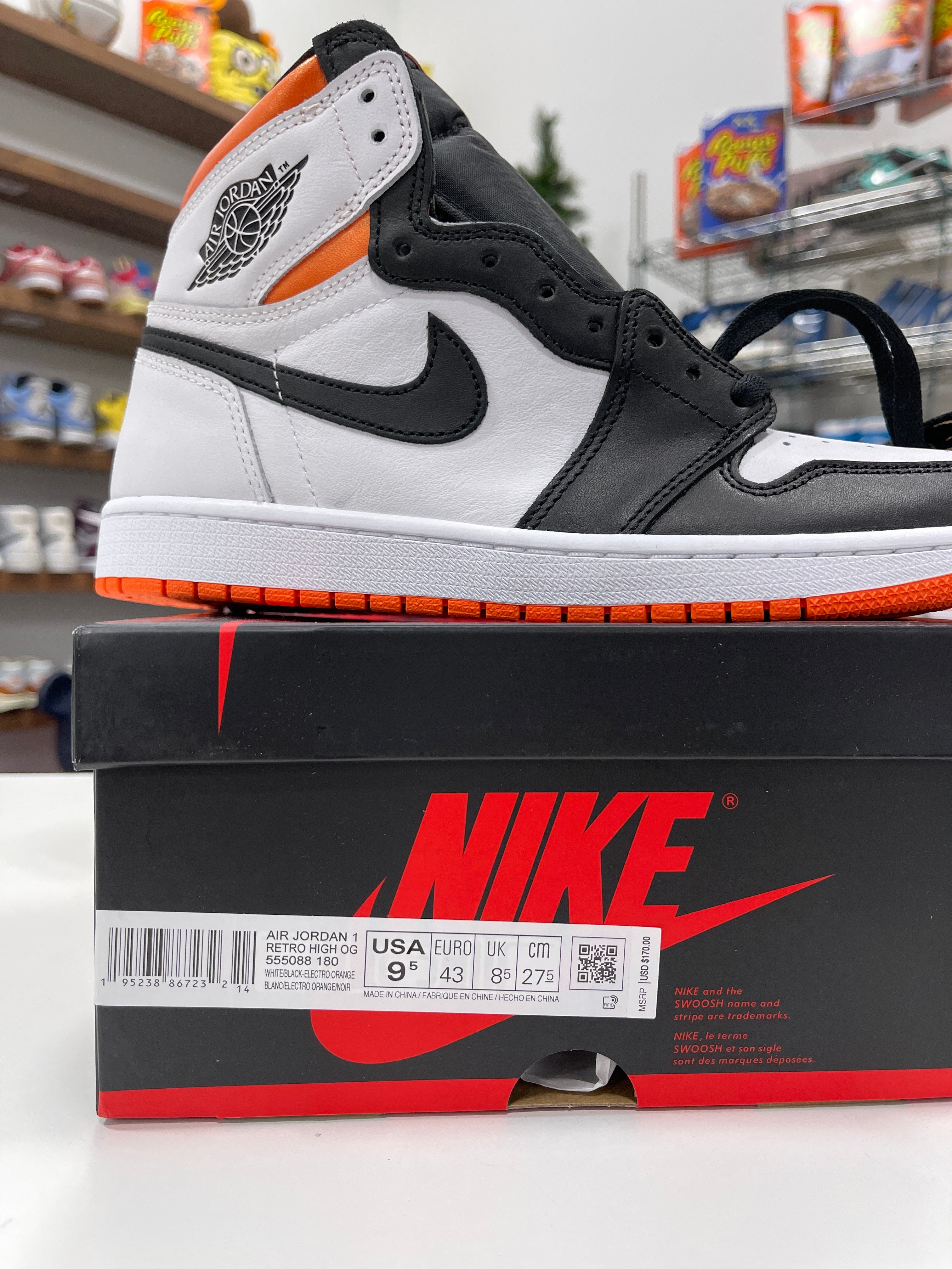 Air Jordan 1 High "Electro Orange" Sz 9.5