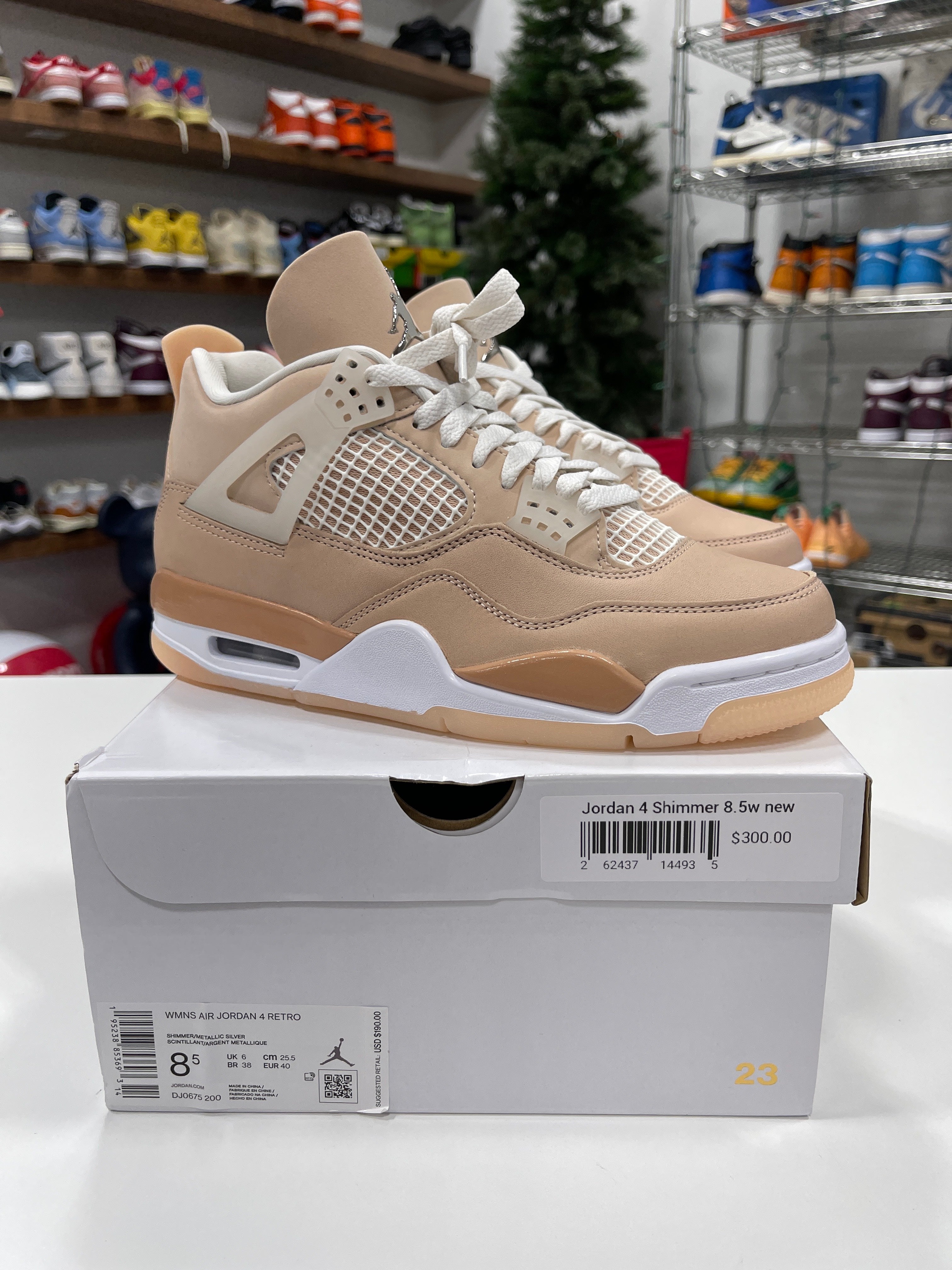 Wmns Air Jordan 4 "Shimmer" Sz 8.5