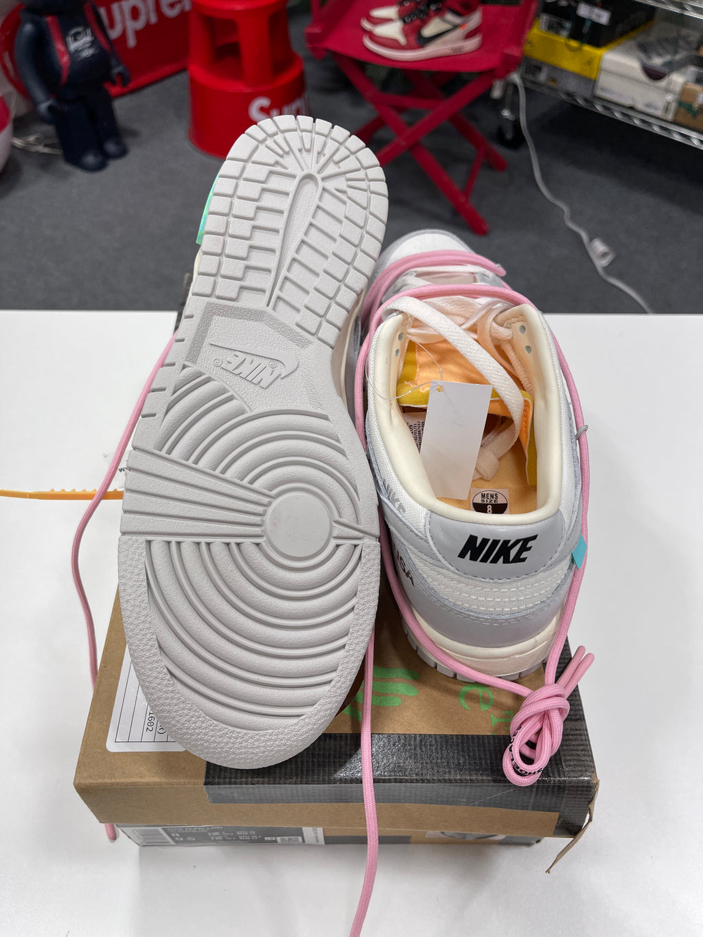 Off White Nike Dunk Low Lot 9 Sz 8