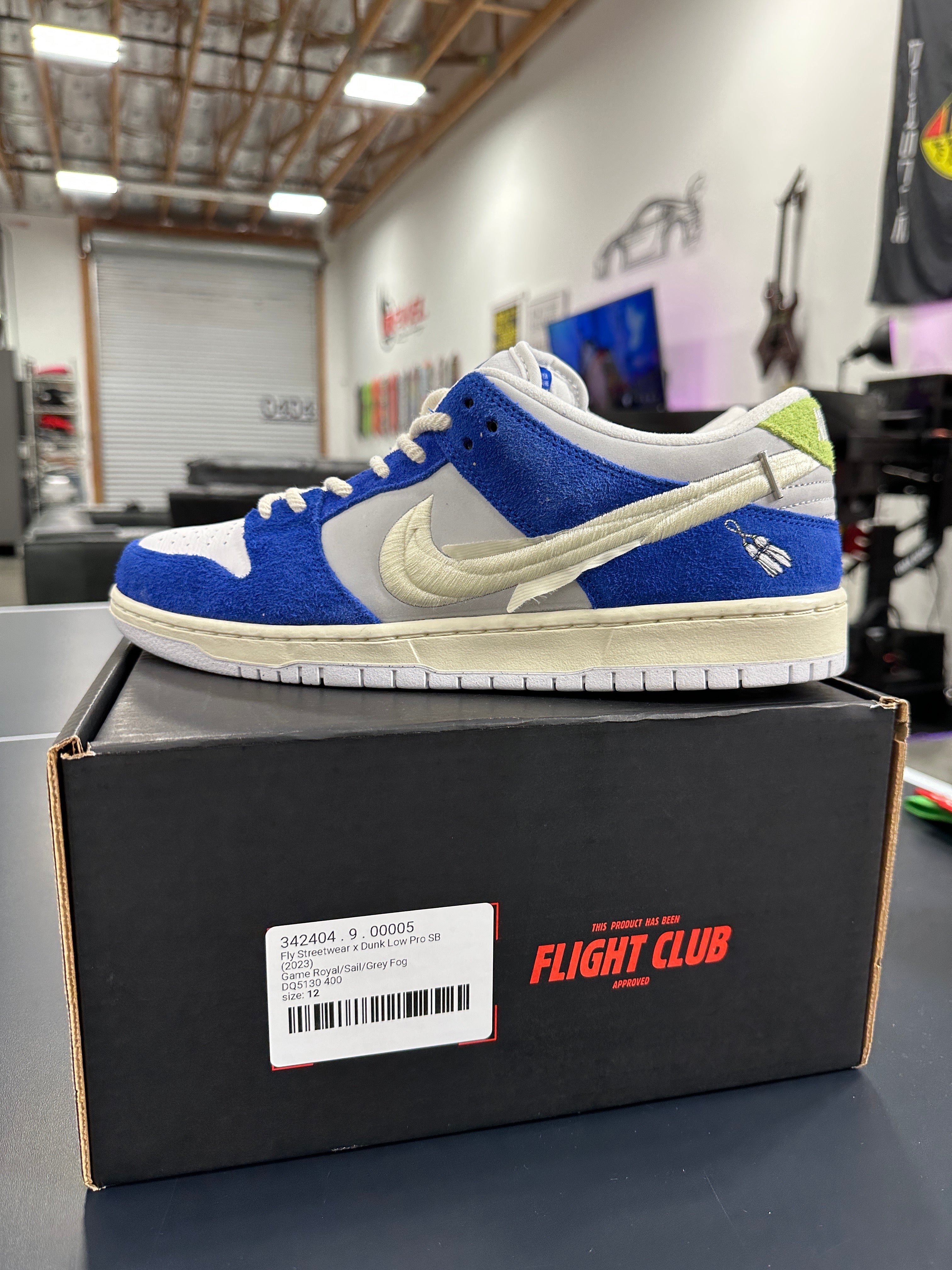 Fly Streetwear x Nike SB Dunk Low Sz 12 Rep Box *Unreleased*