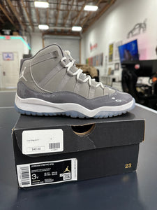 Jordan 11 Cool Grey Sz 3Y