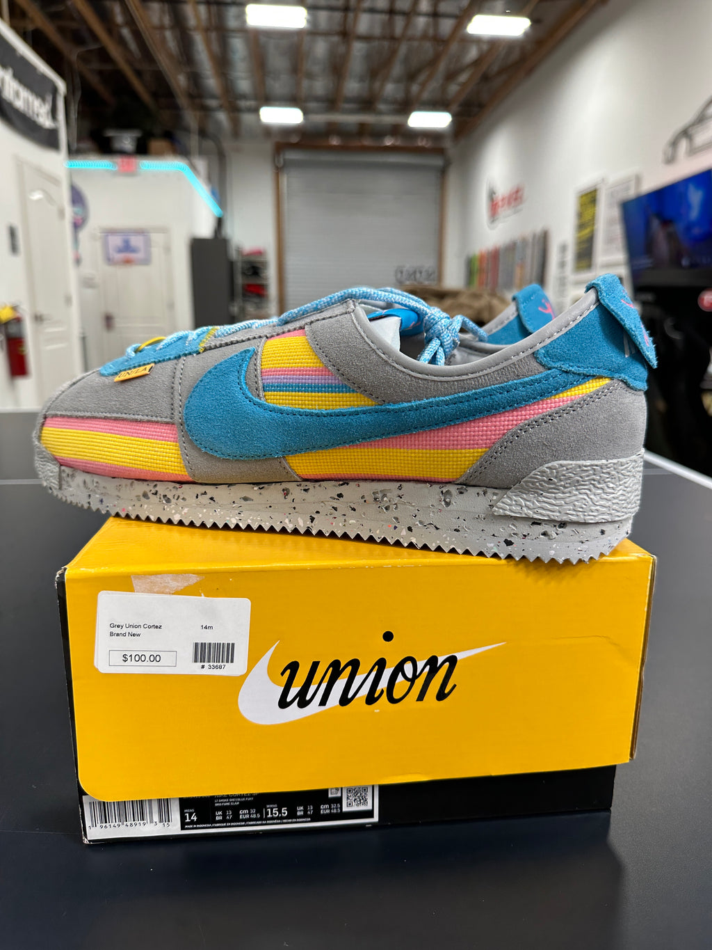 Nike x Union Cortez Sz 14