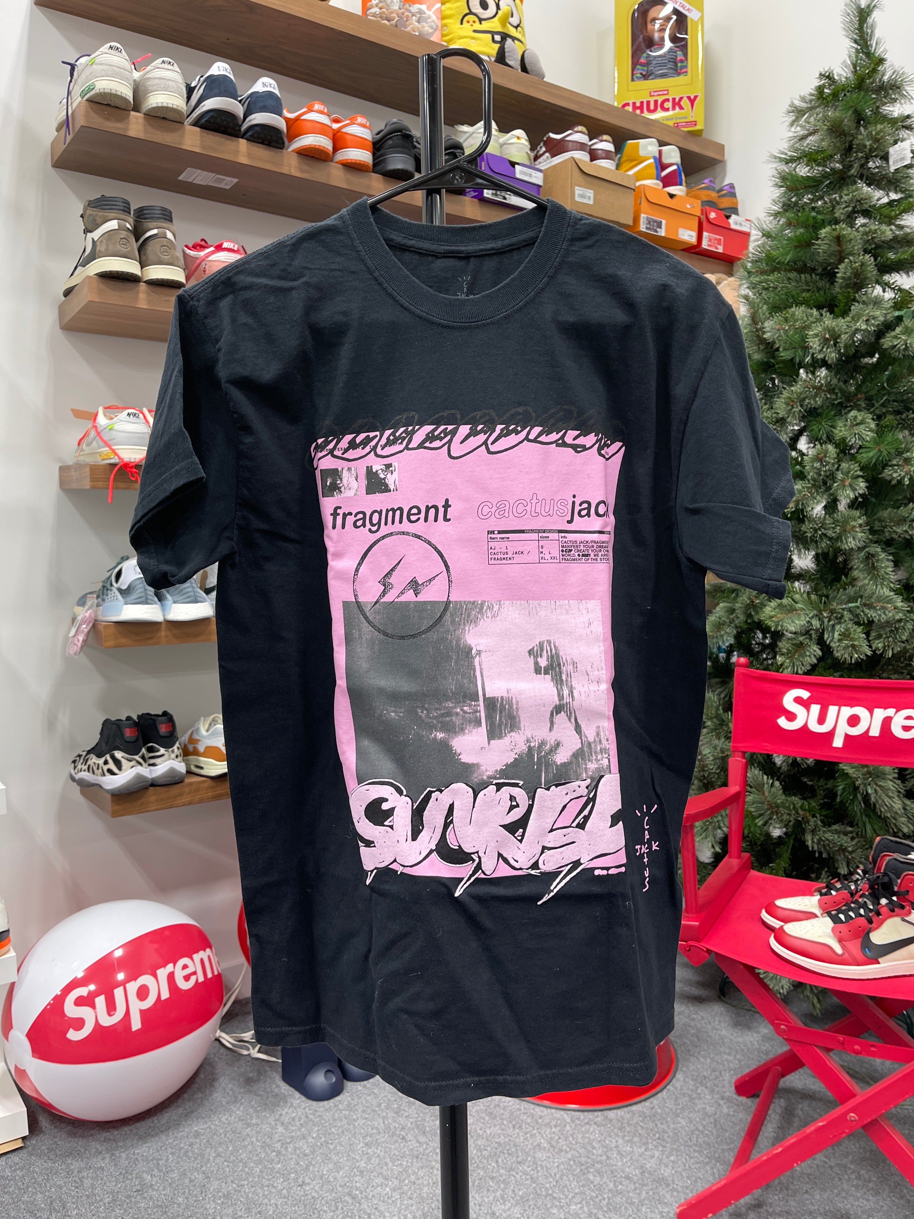 Travis Scott x Fragment T-Shirt Sz S