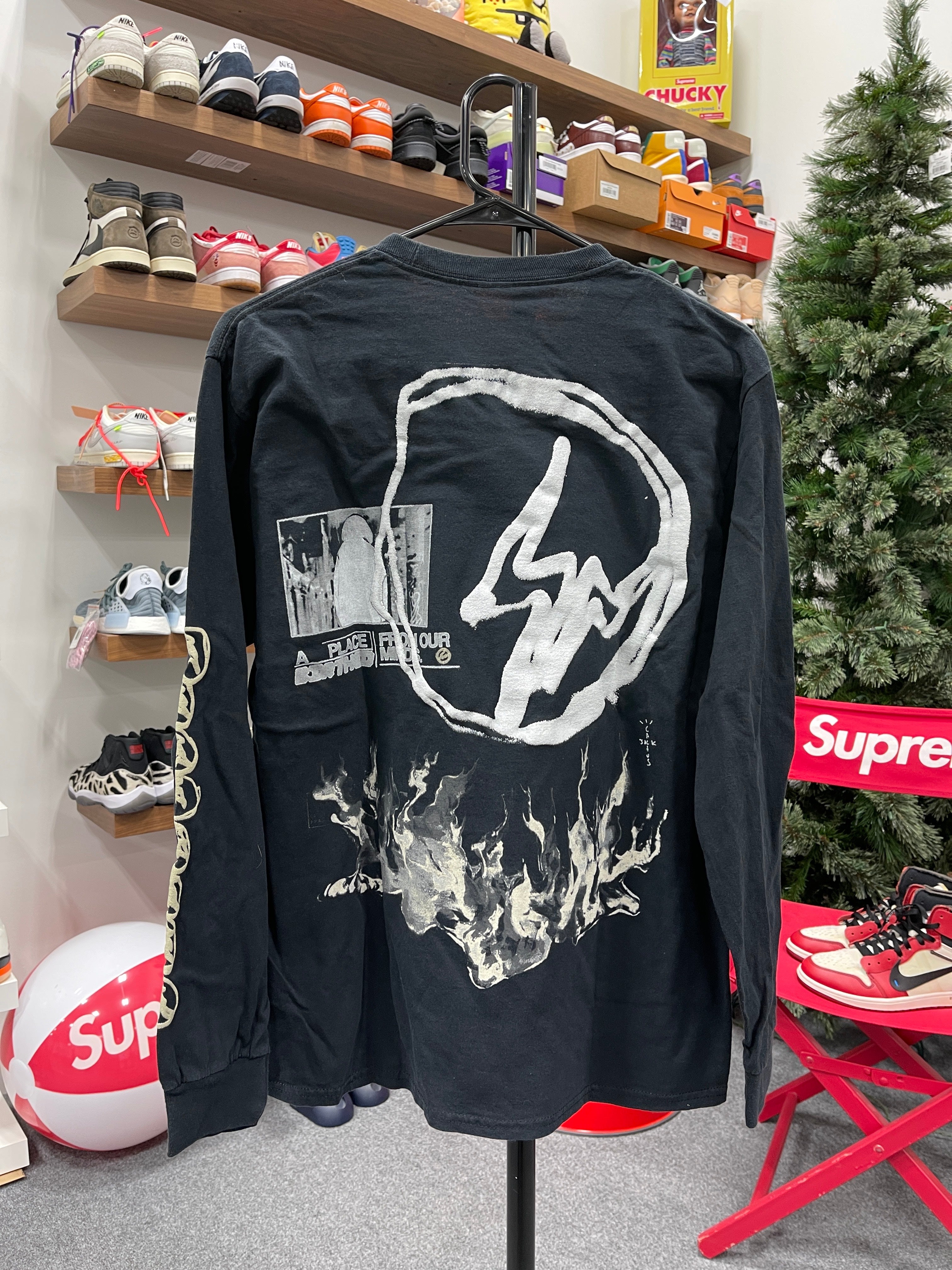 Travis Scott x Fragment LS T-Shirt Sz S
