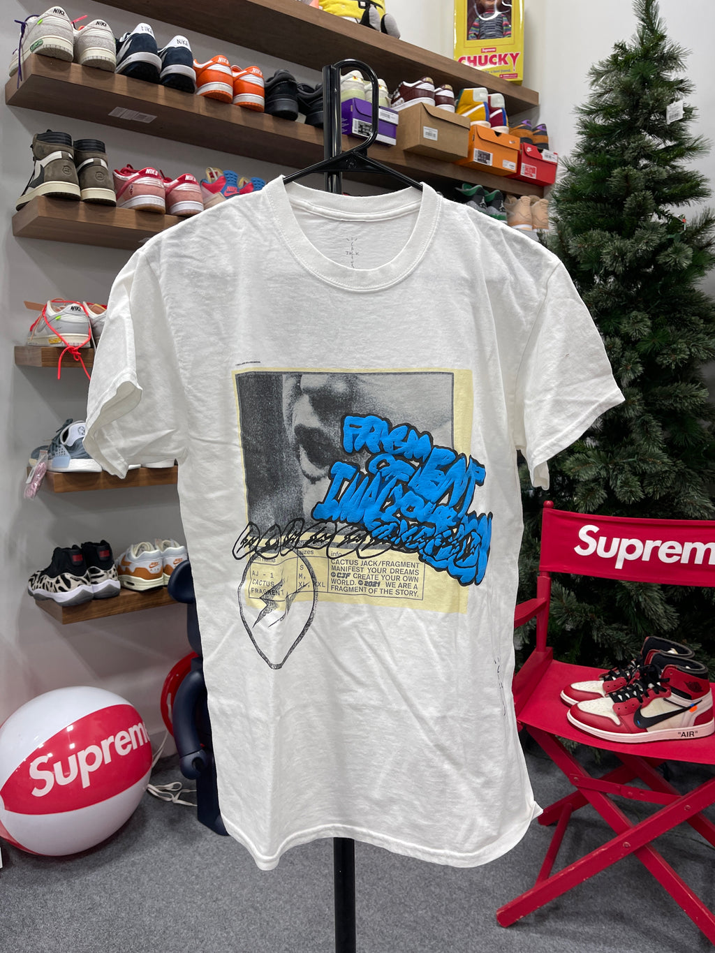 Travis Scott x Fragment T-Shirt Sz S