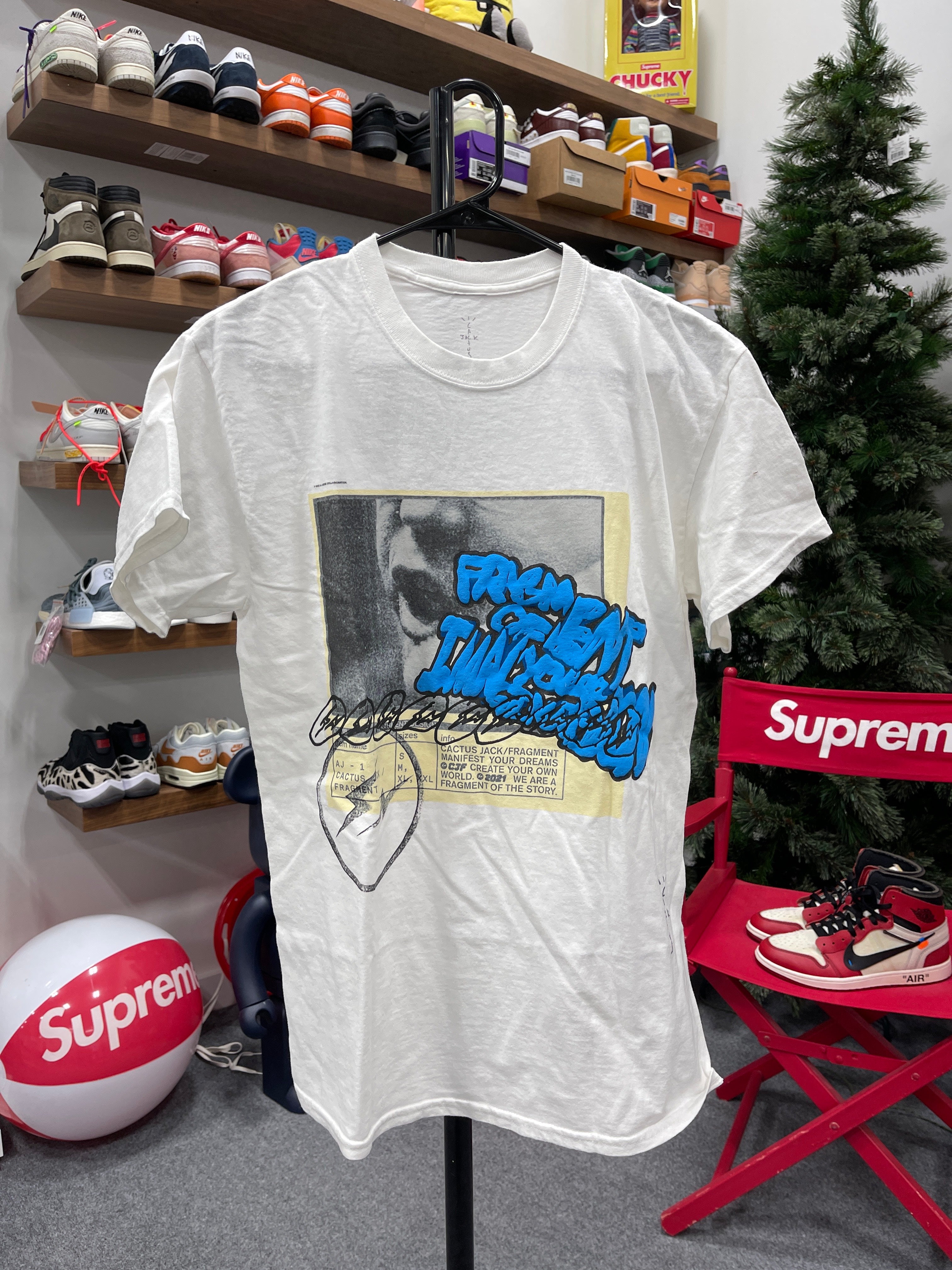 Travis Scott x Fragment T-Shirt Sz S