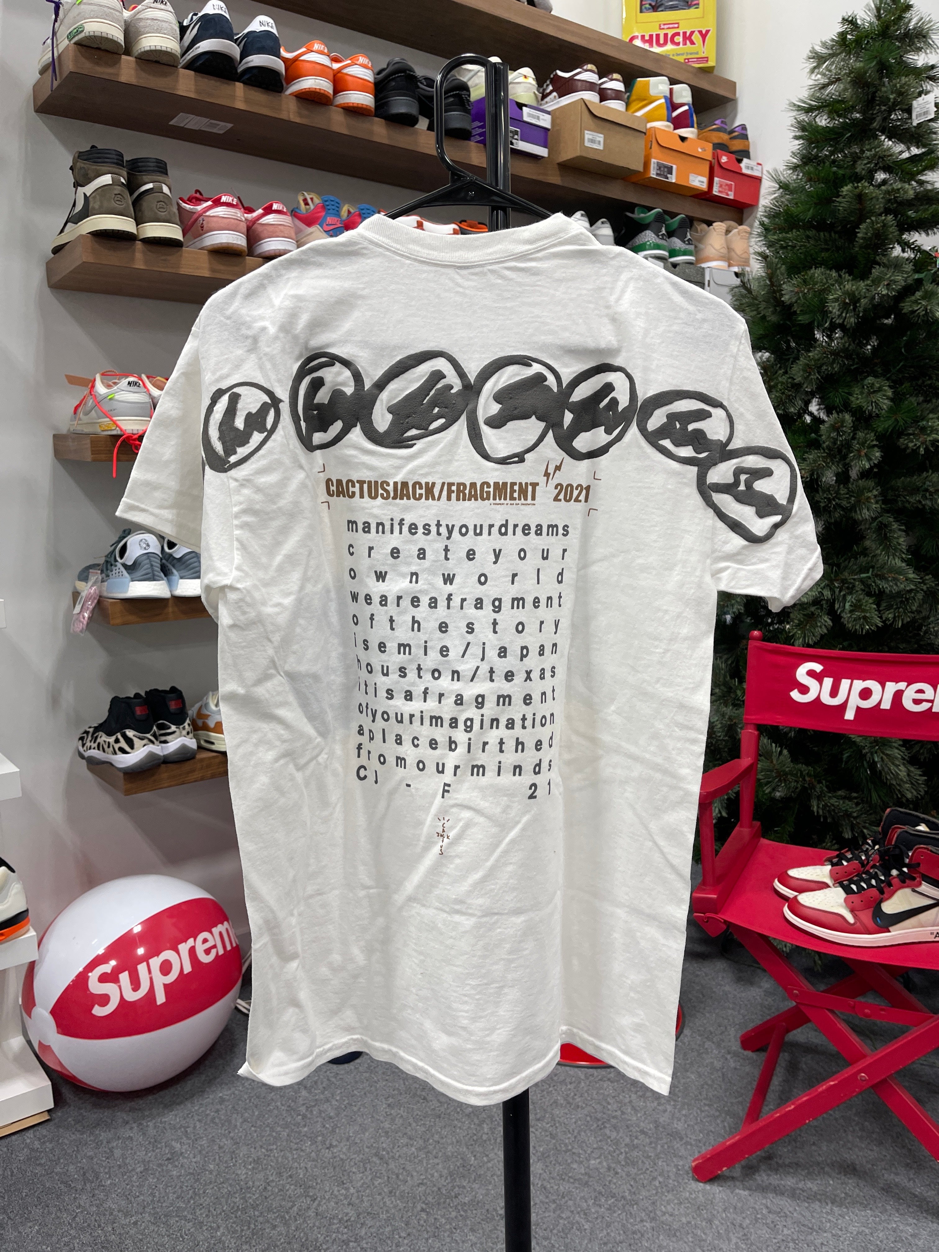 Travis Scott x Fragment T-Shirt Sz S