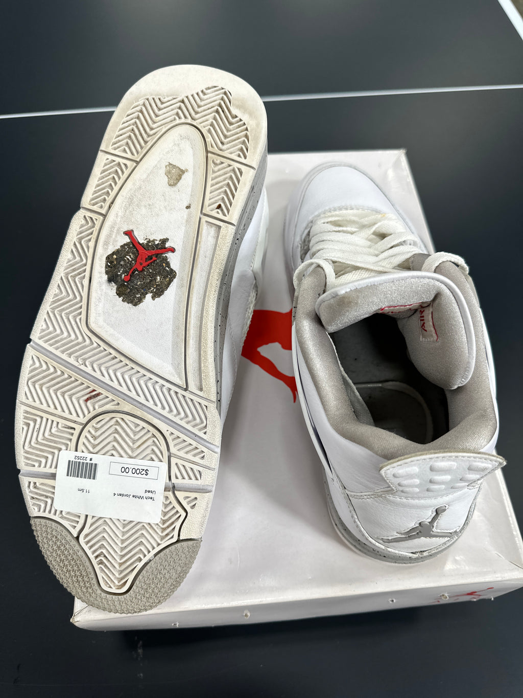 Jordan 4 Tech White Sz 11.5