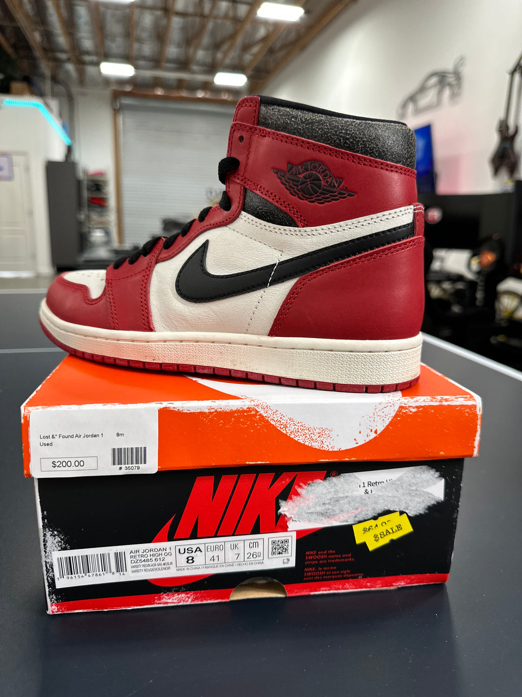Jordan 1 Lost and Found Sz 8