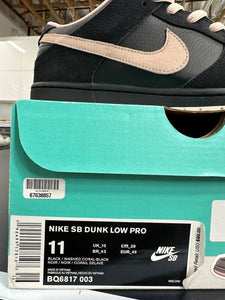 Nike SB Dunk Low Black Coral Sz 11