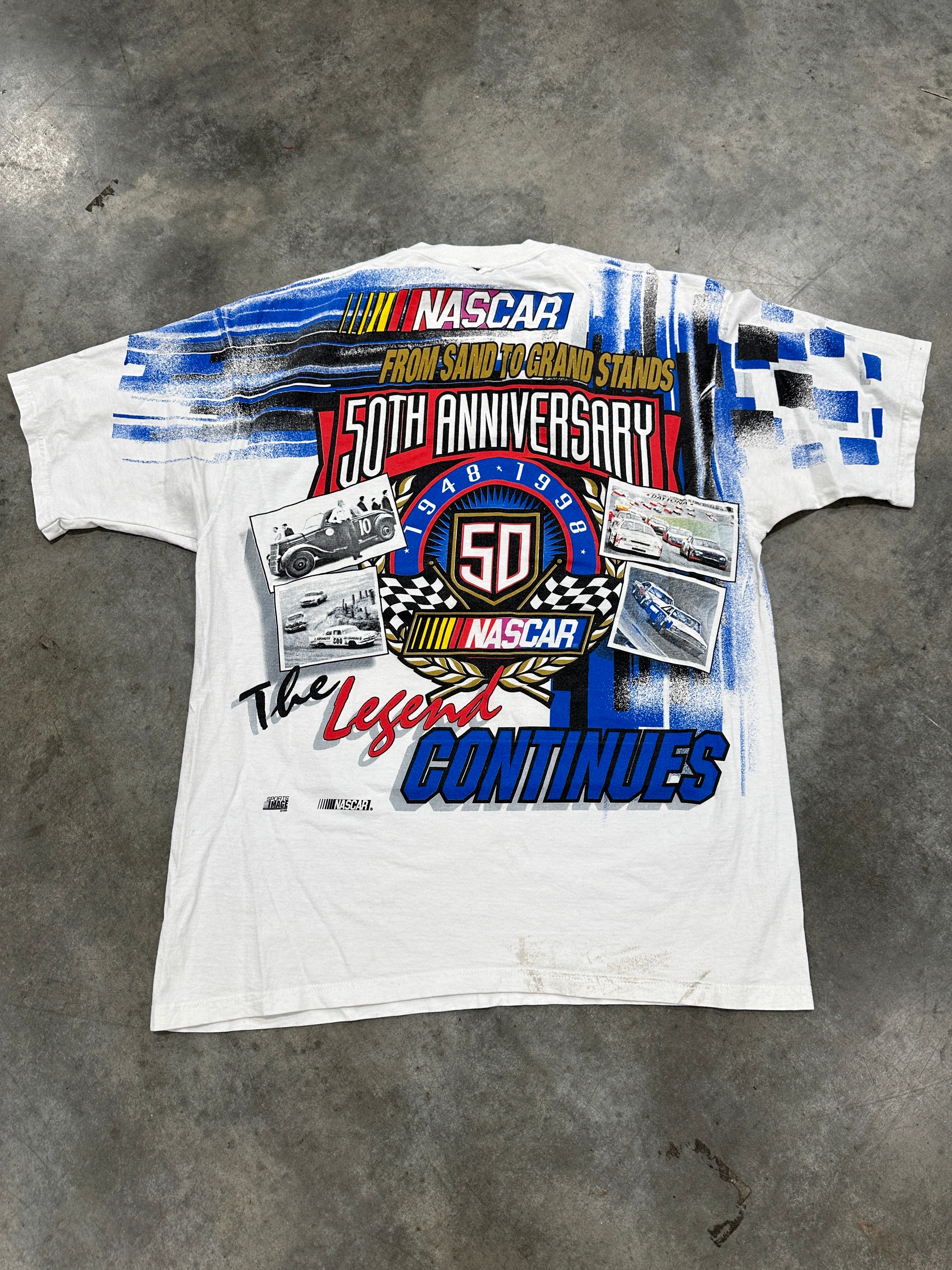 Vintage Nascar 50th Anniversary T-Shirt Sz XL