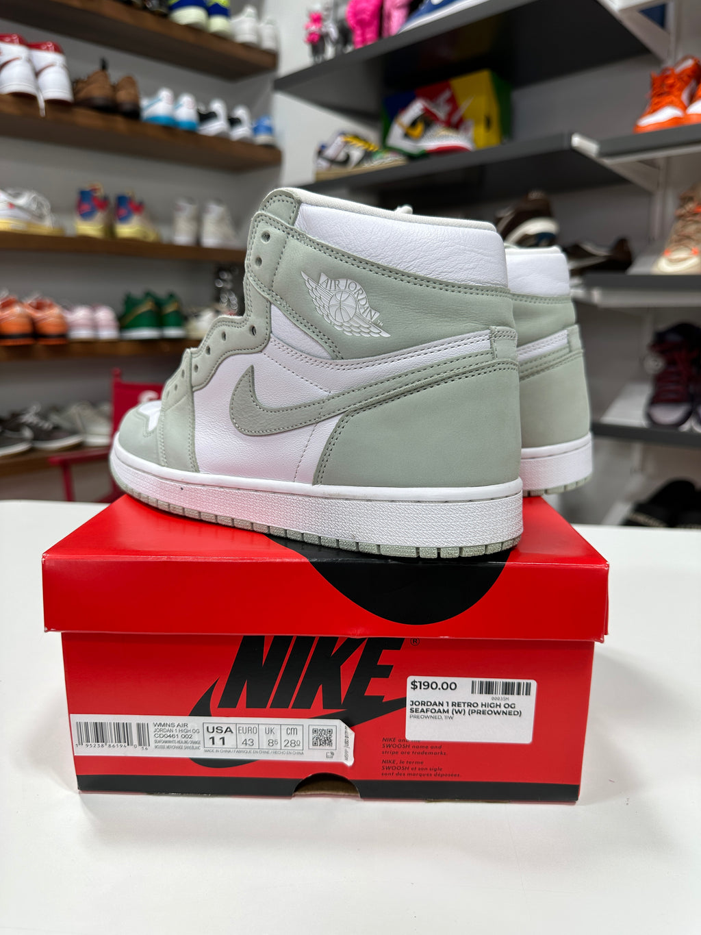 Wmns Jordan 1 Seafoam Sz 11