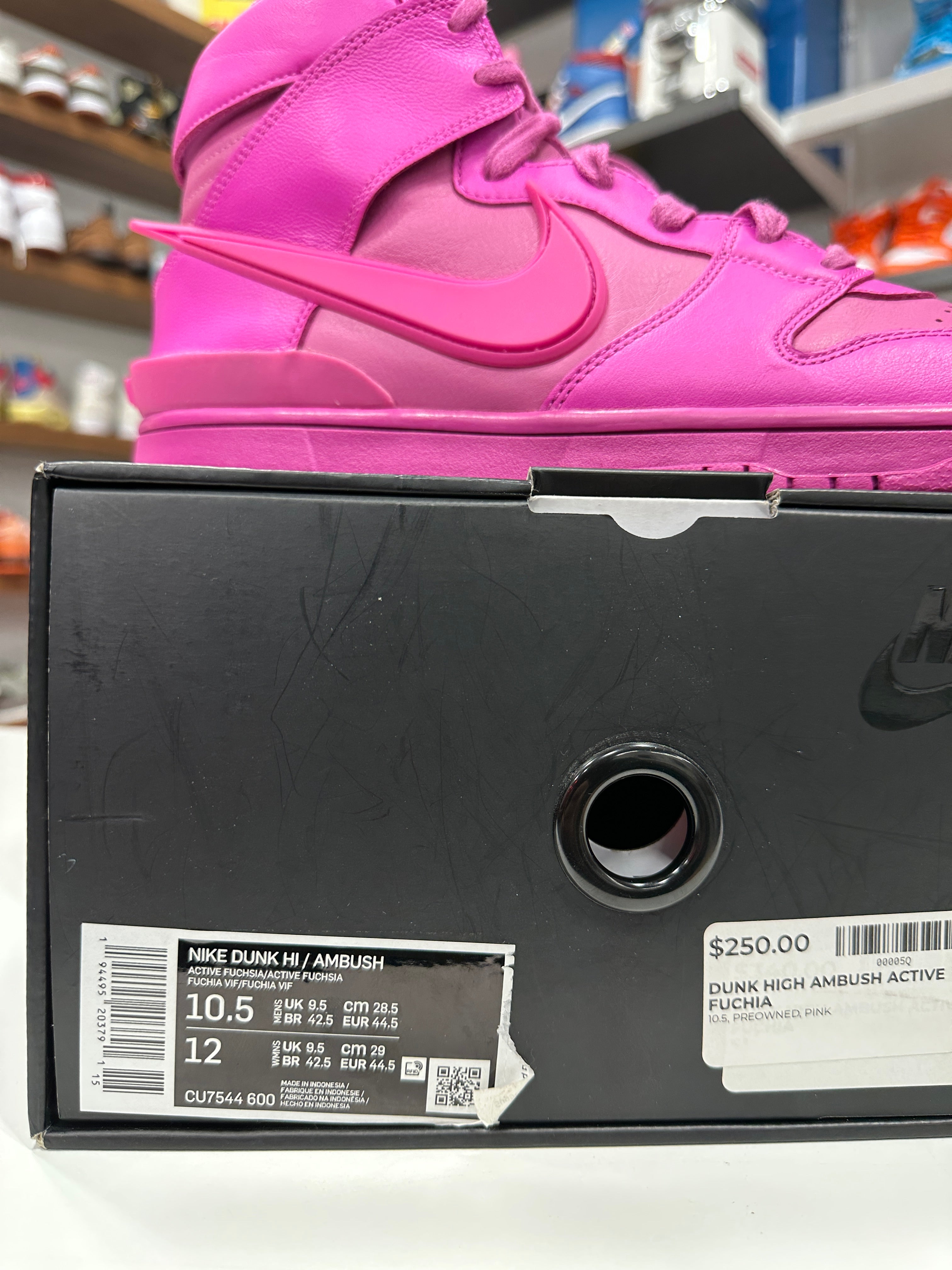 Nike Dunk Hi Ambush Fuchsia Sz 10.5