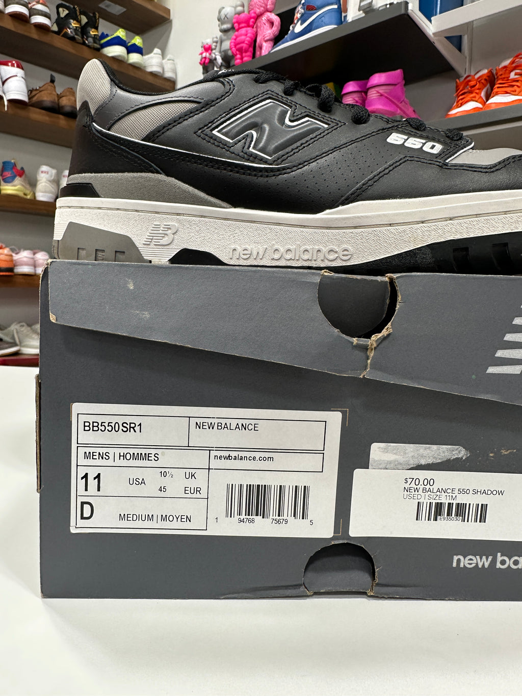 New Balance 550 Shadow Sz 11