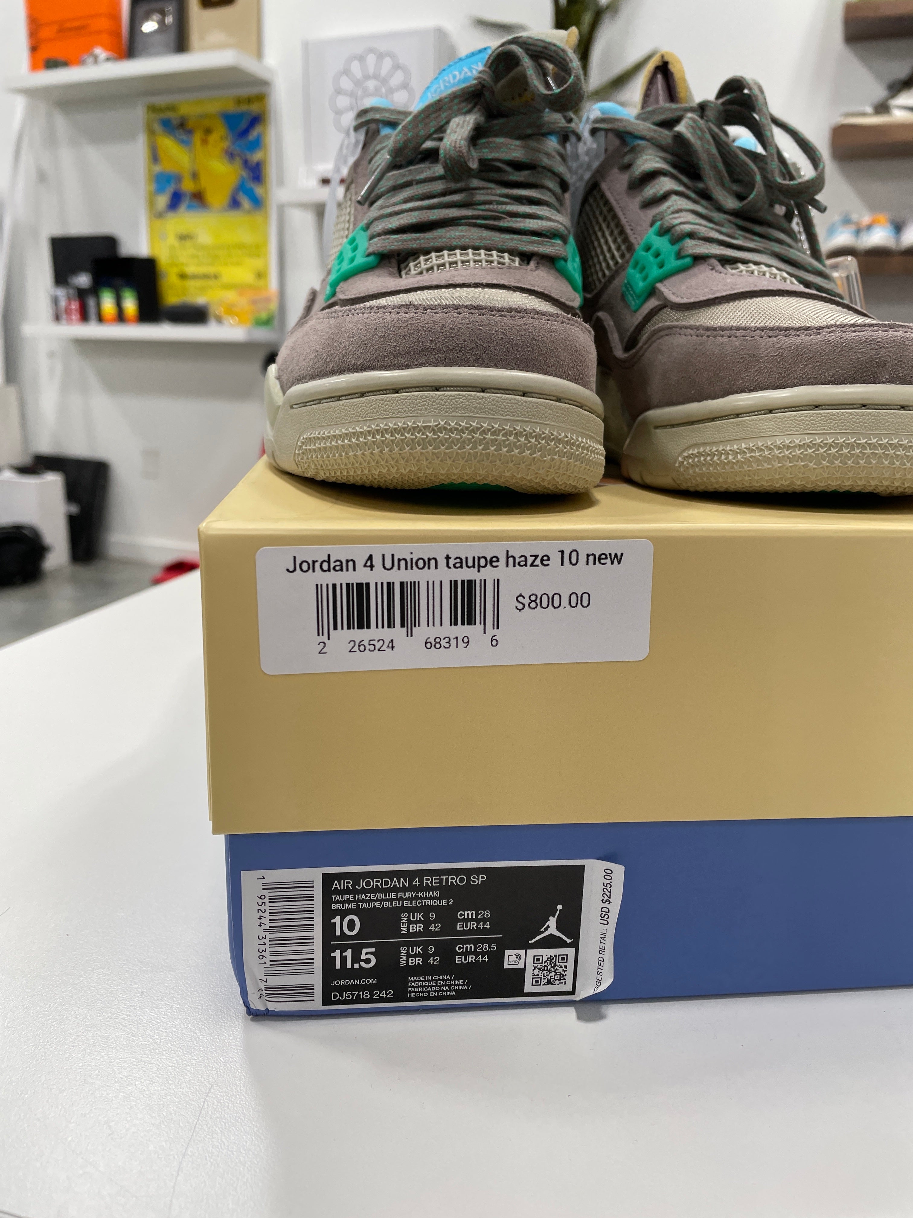 Jordan 4 Union Taupe Haze Sz 10