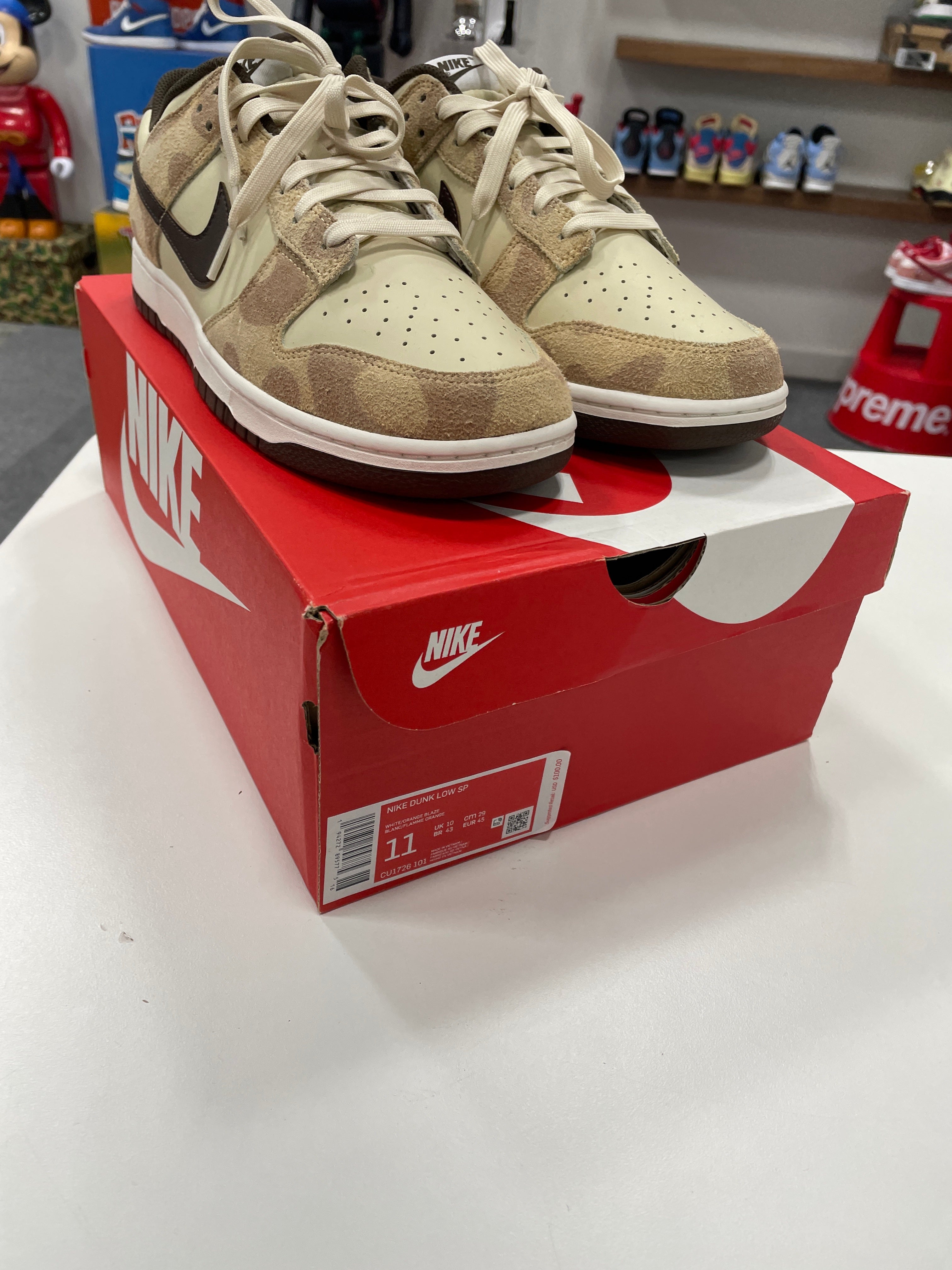 Nike Dunk Low Retro PRM Animal Pack Giraffe/Cheetah Sz 11