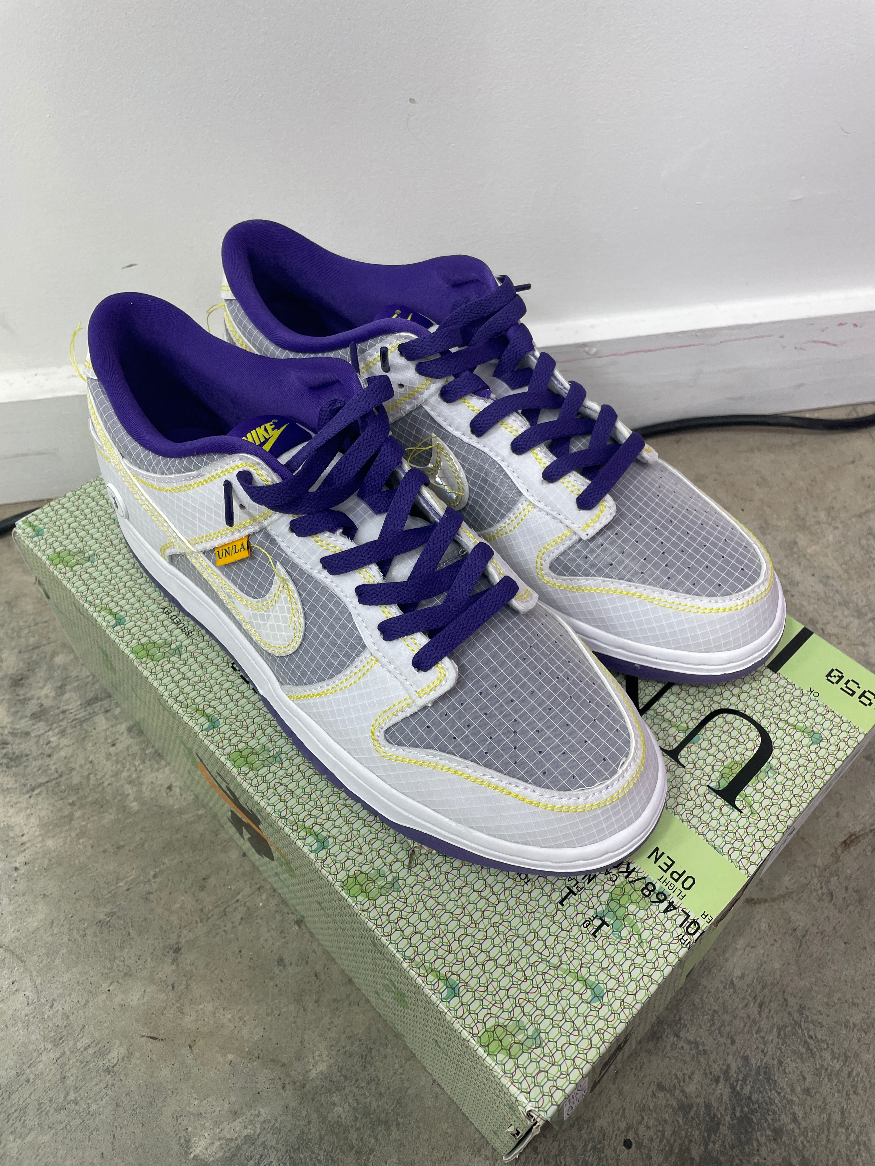 Nike Dunk Low Union Laker Colorway Sz 11