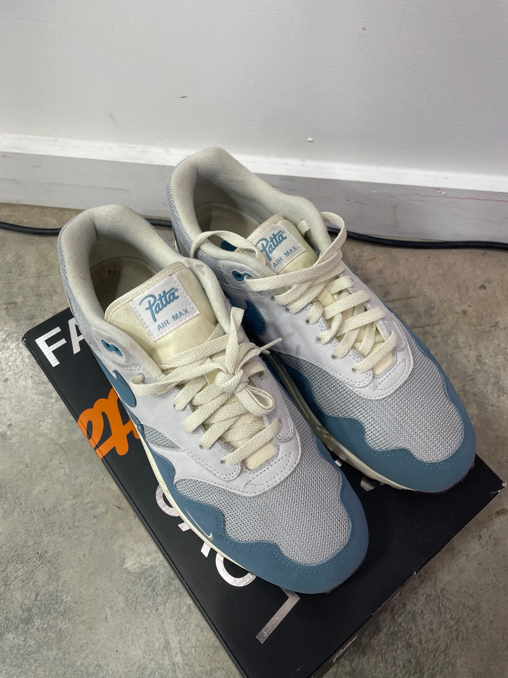 Nike Air Max 1 Patta Waves Noise Aqua (without Bracelet) Sz 11.5