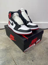 Load image into Gallery viewer, Jordan 1 Black Toe Satin 12W Mens 10.5
