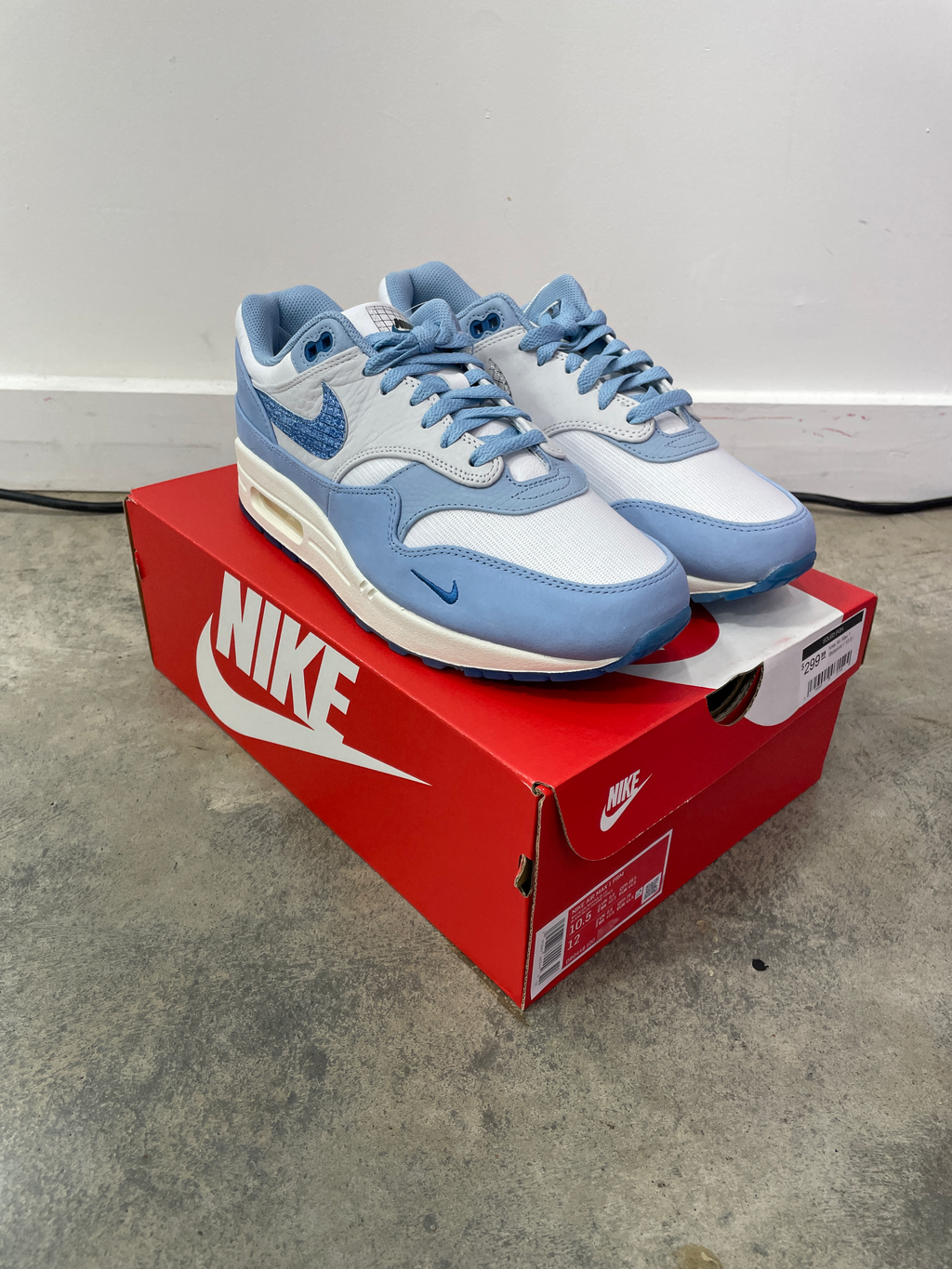 Nike Air Max 1 Blueprint Sz 10.5