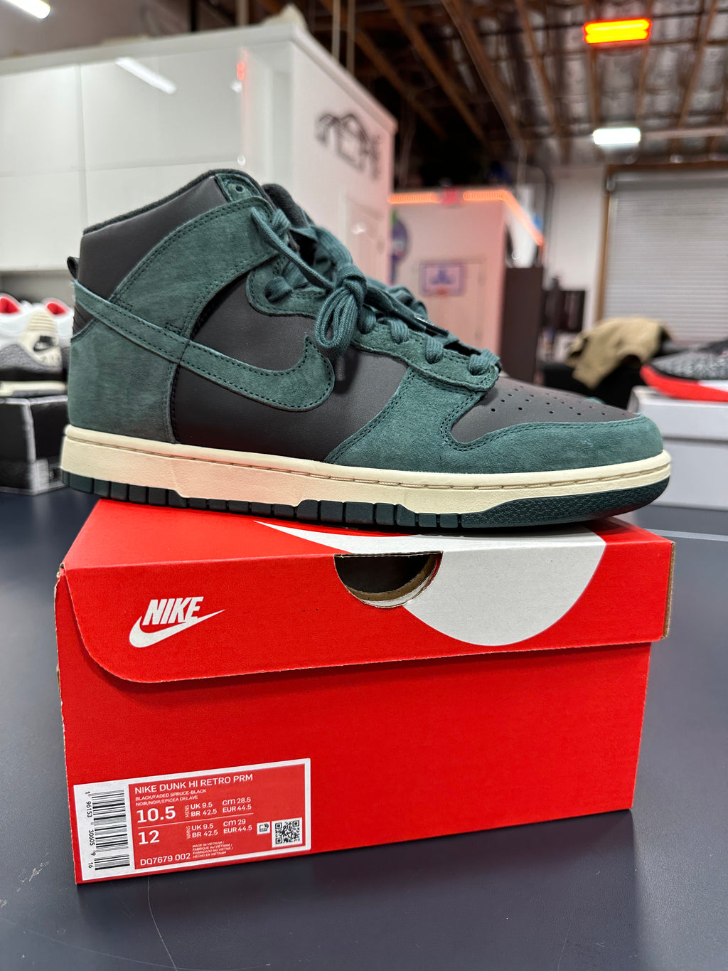 Nike Dunk High Spruce Sz 10.5