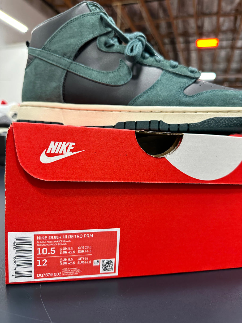 Nike Dunk High Spruce Sz 10.5