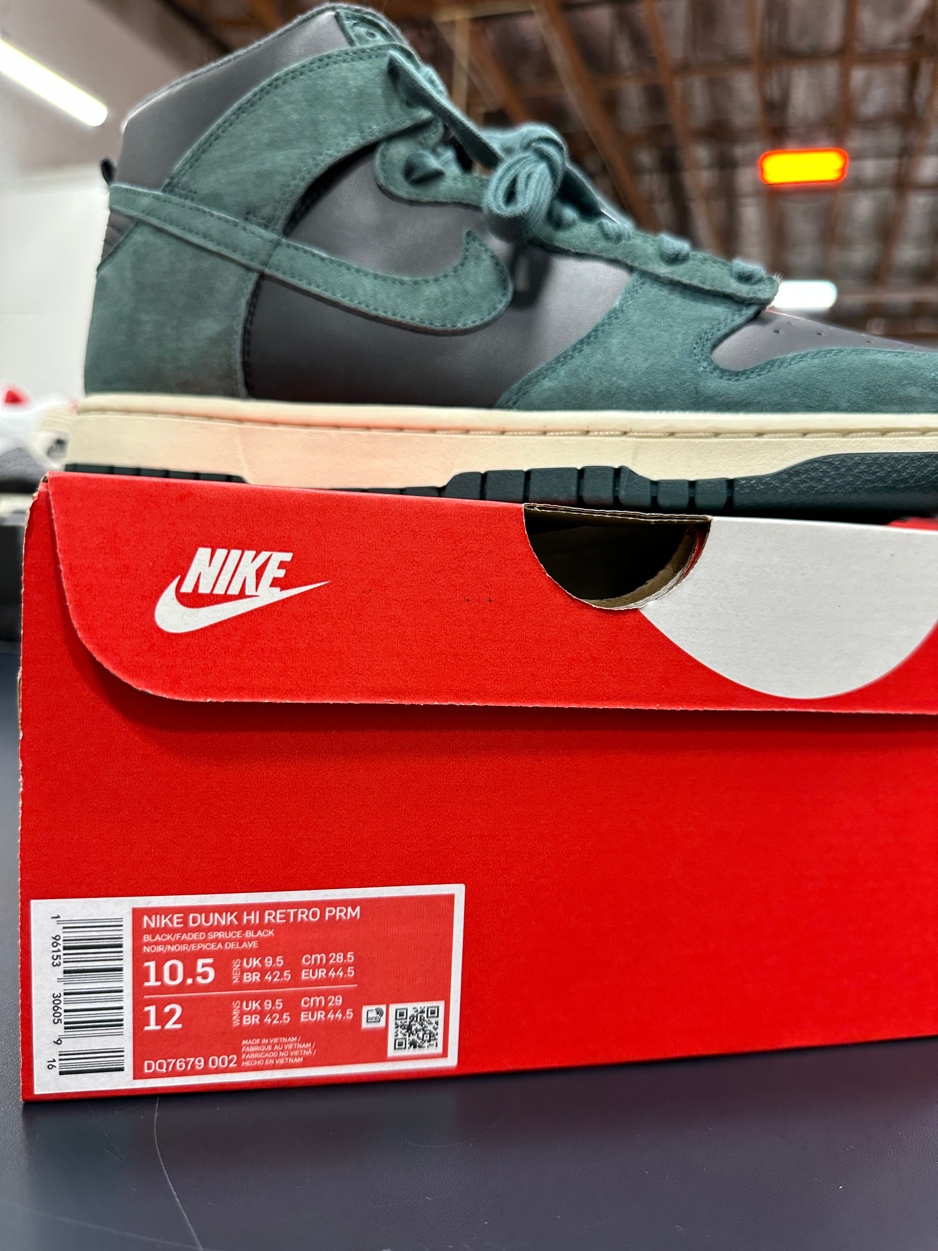 Nike Dunk High Spruce Sz 10.5