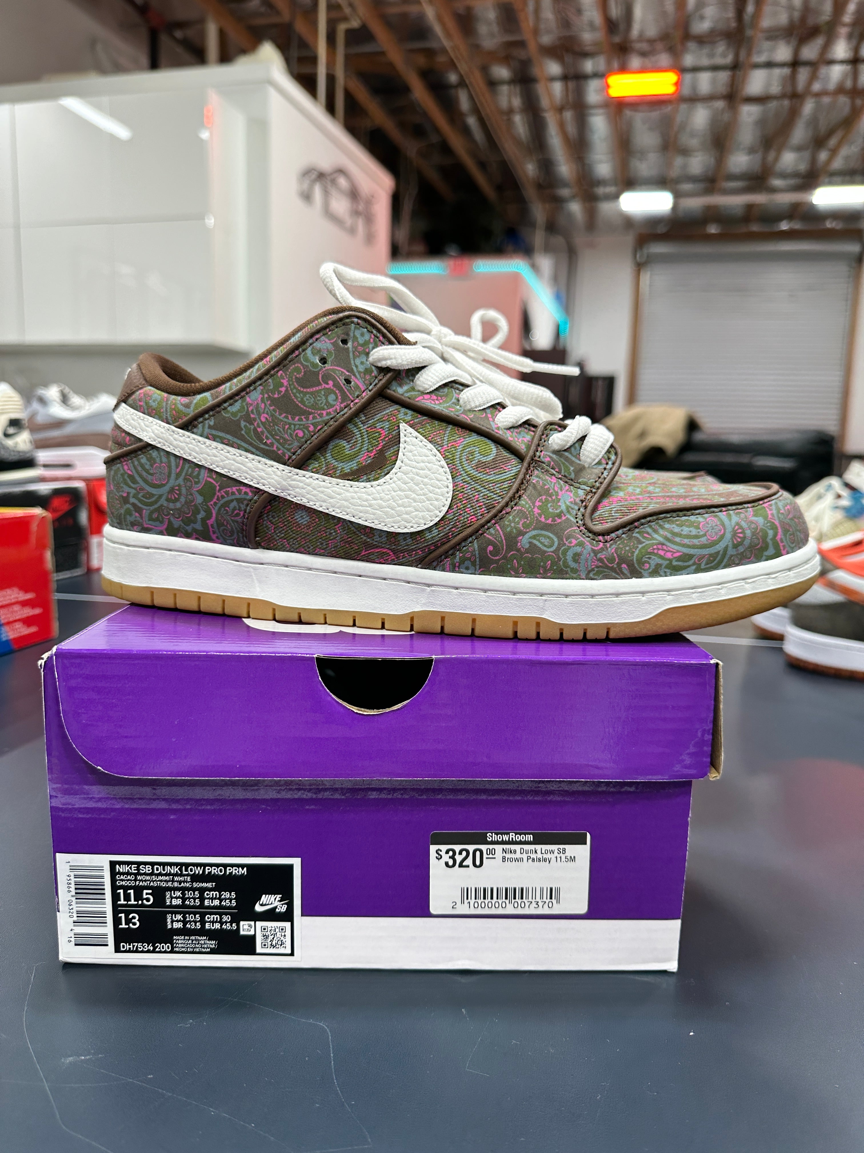 Nike SB Dunk Low Paisley Sz 11.5