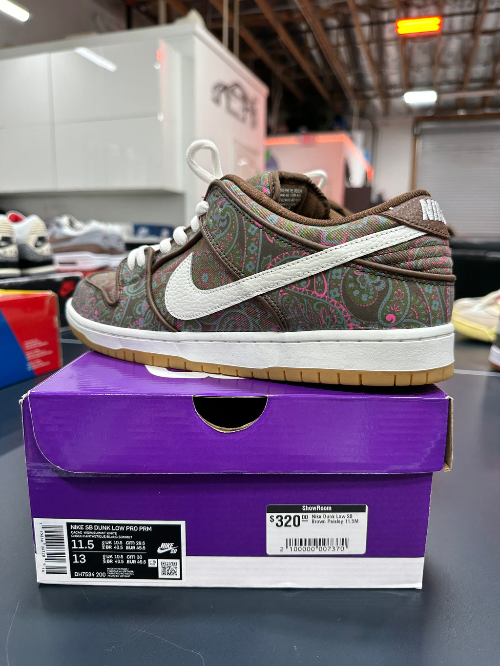 Nike SB Dunk Low Paisley Sz 11.5