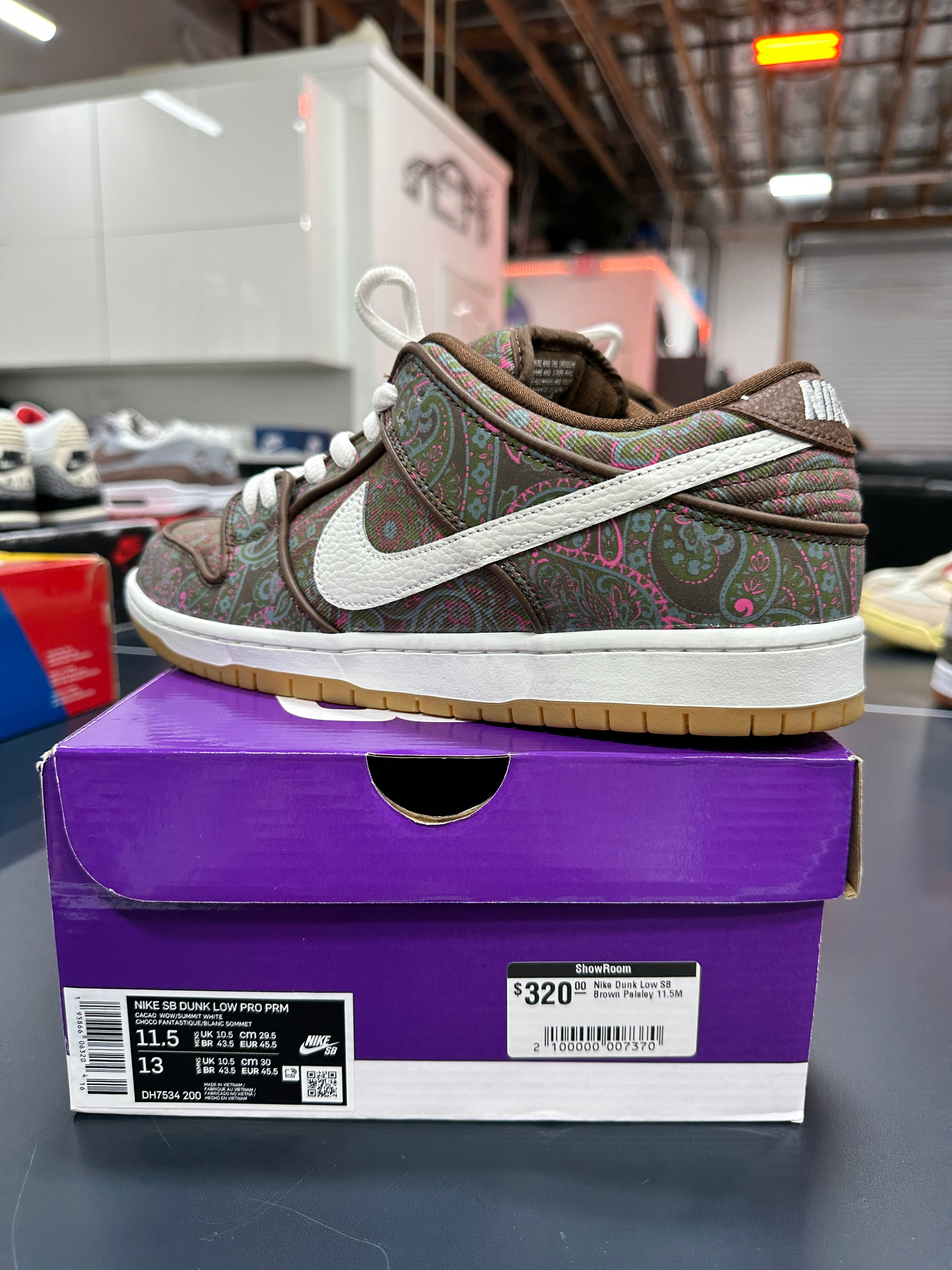 Nike SB Dunk Low Paisley Sz 11.5