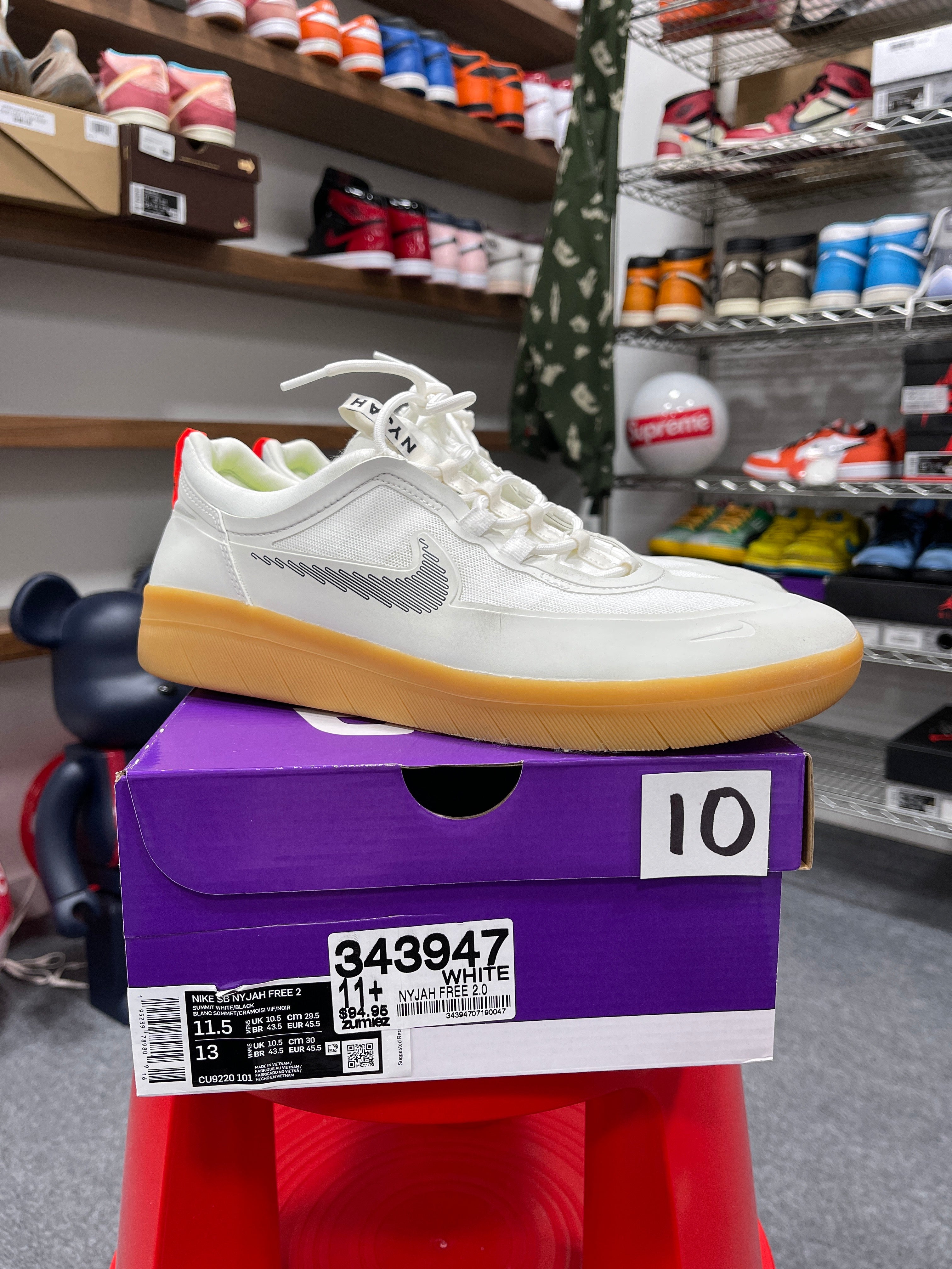 Nyjah Free 2 White/Tan Sz 11.5