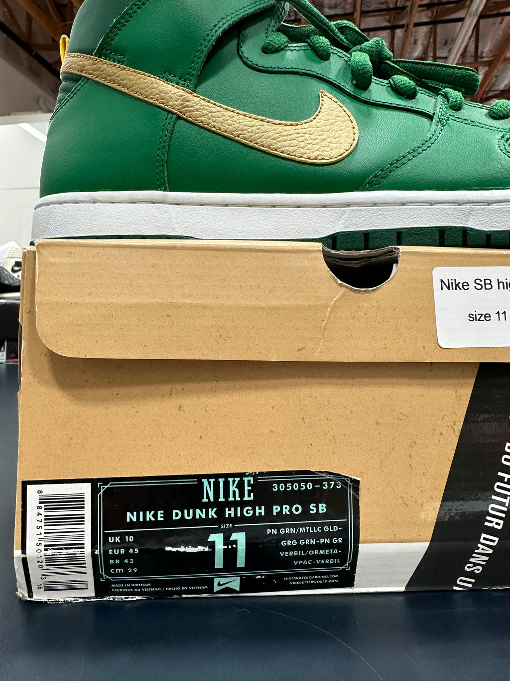 Nike SB Dunk High Saint Patricks Day Sz 11