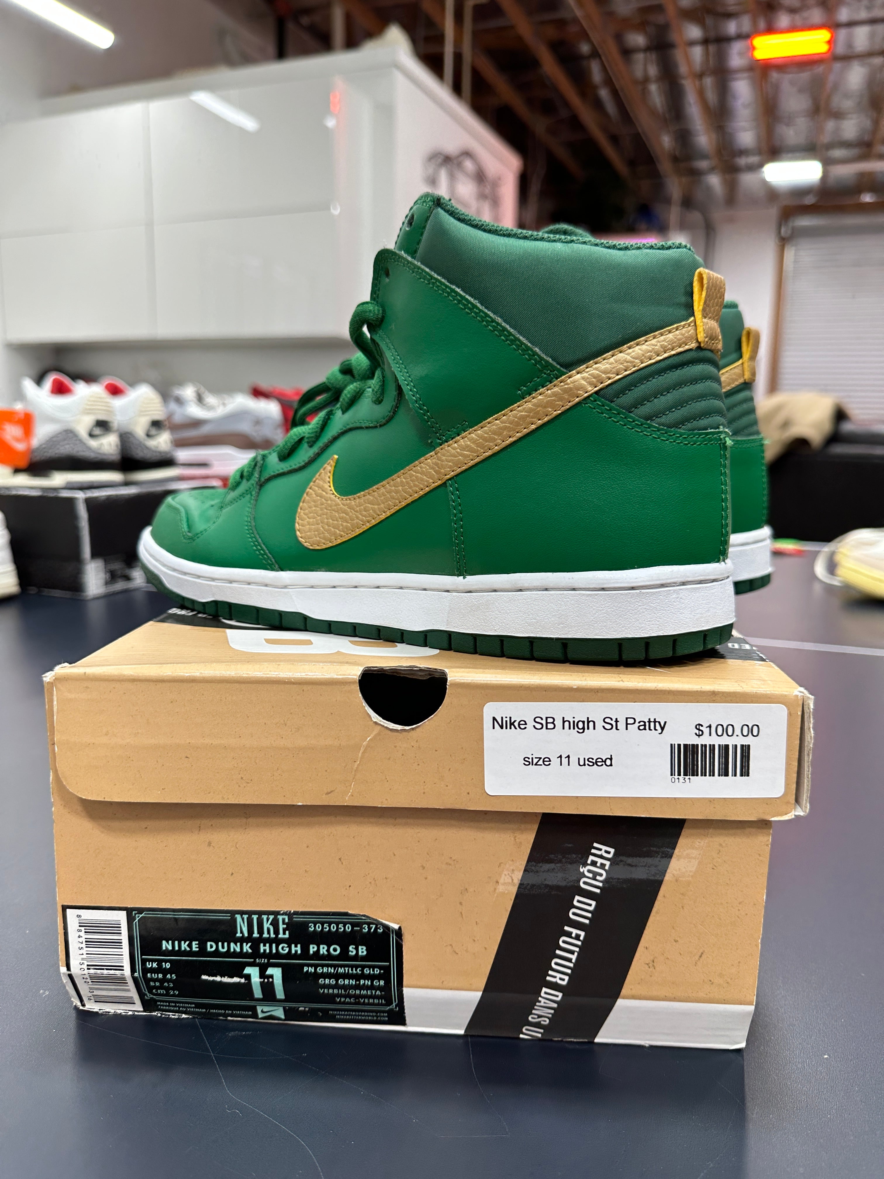 Nike SB Dunk High Saint Patricks Day Sz 11