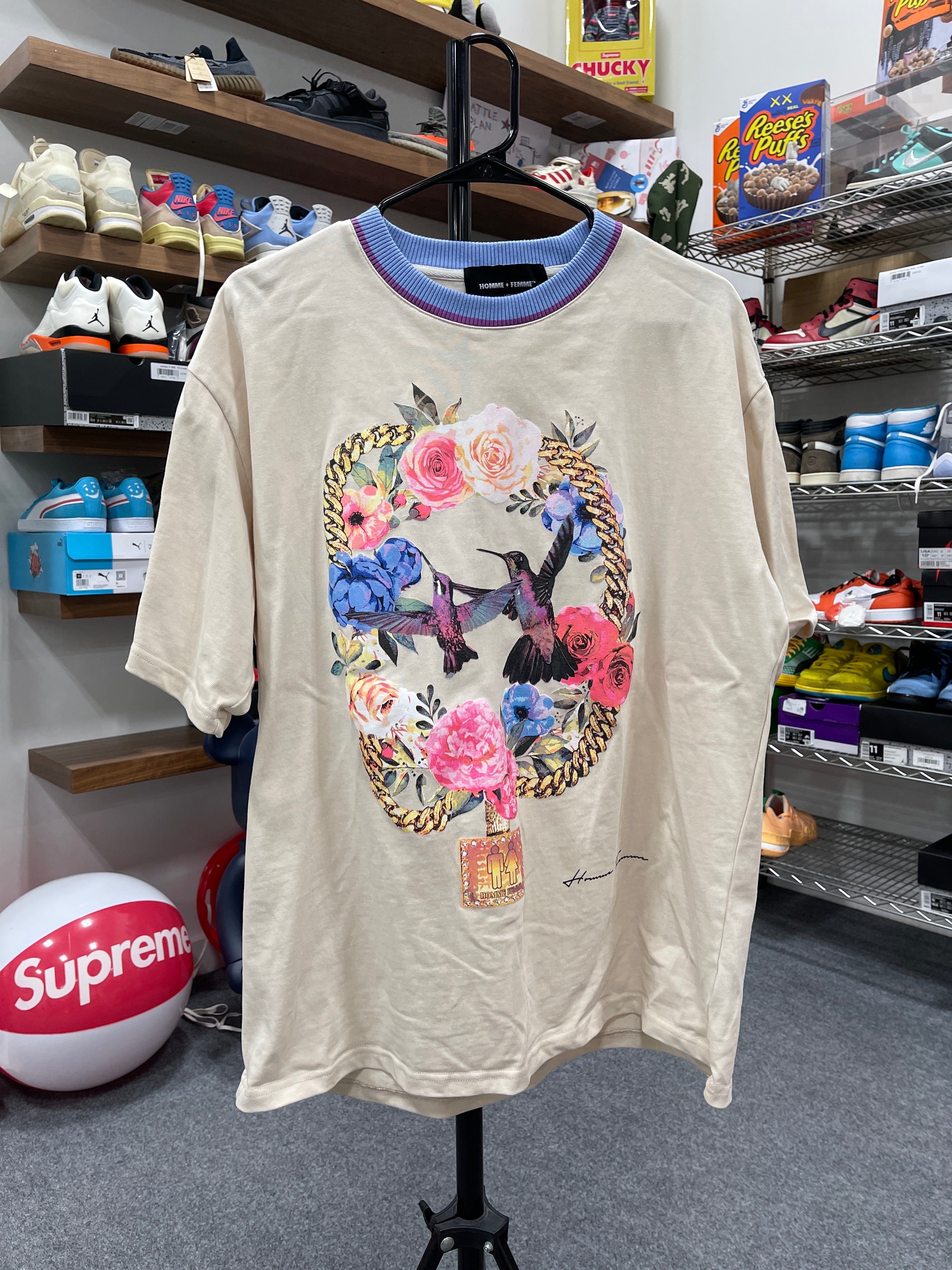 Homme Femme T-Shirt Sz L
