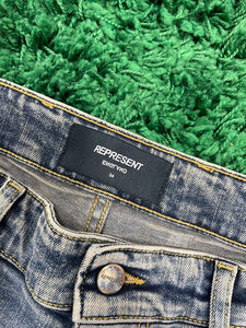 Represent UNDERWORK TARTAN Jeans Sz 34