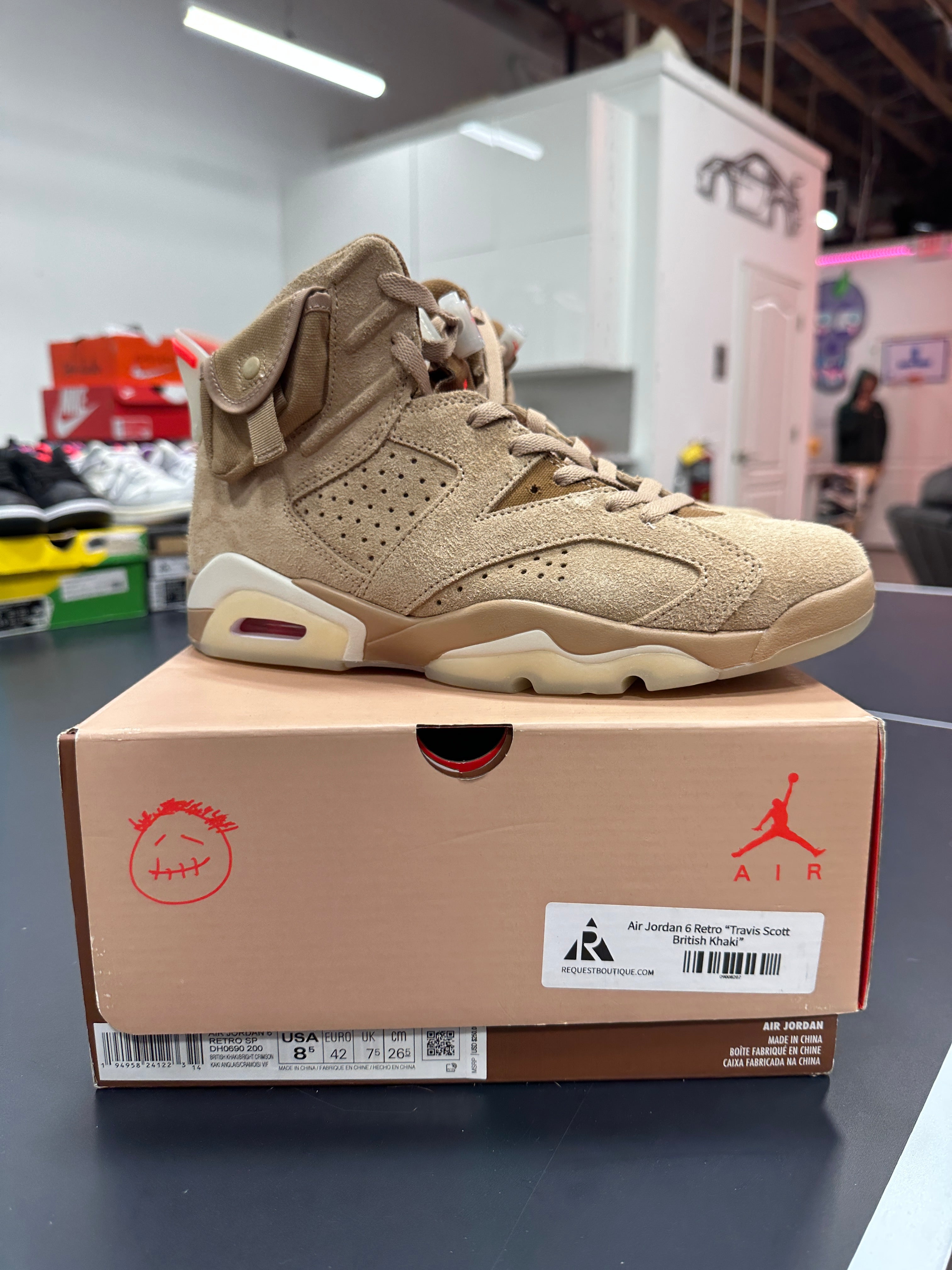 Travis Scott x Air Jordan 6 British Khaki Sz 8.5