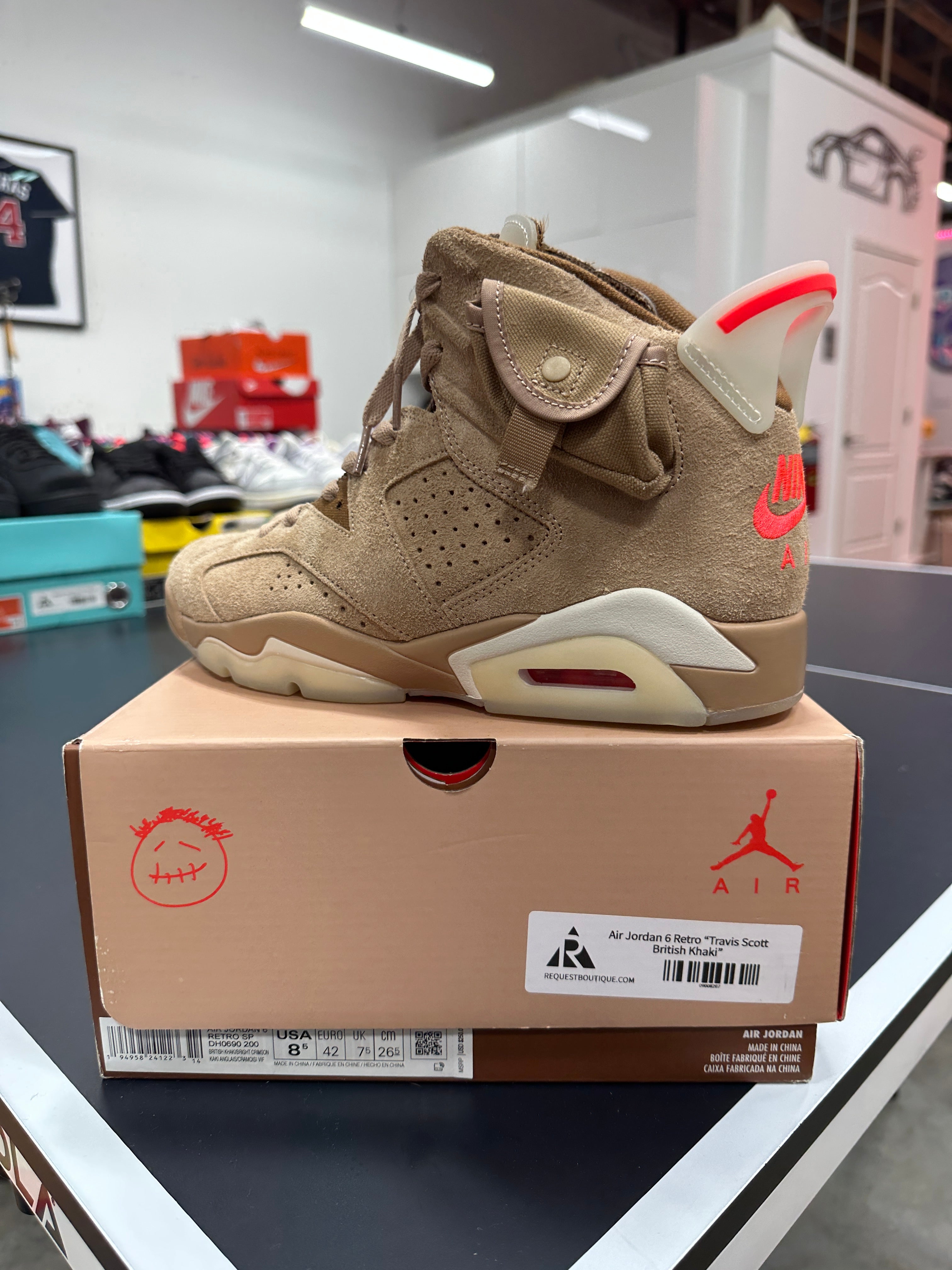 Travis Scott x Air Jordan 6 British Khaki Sz 8.5