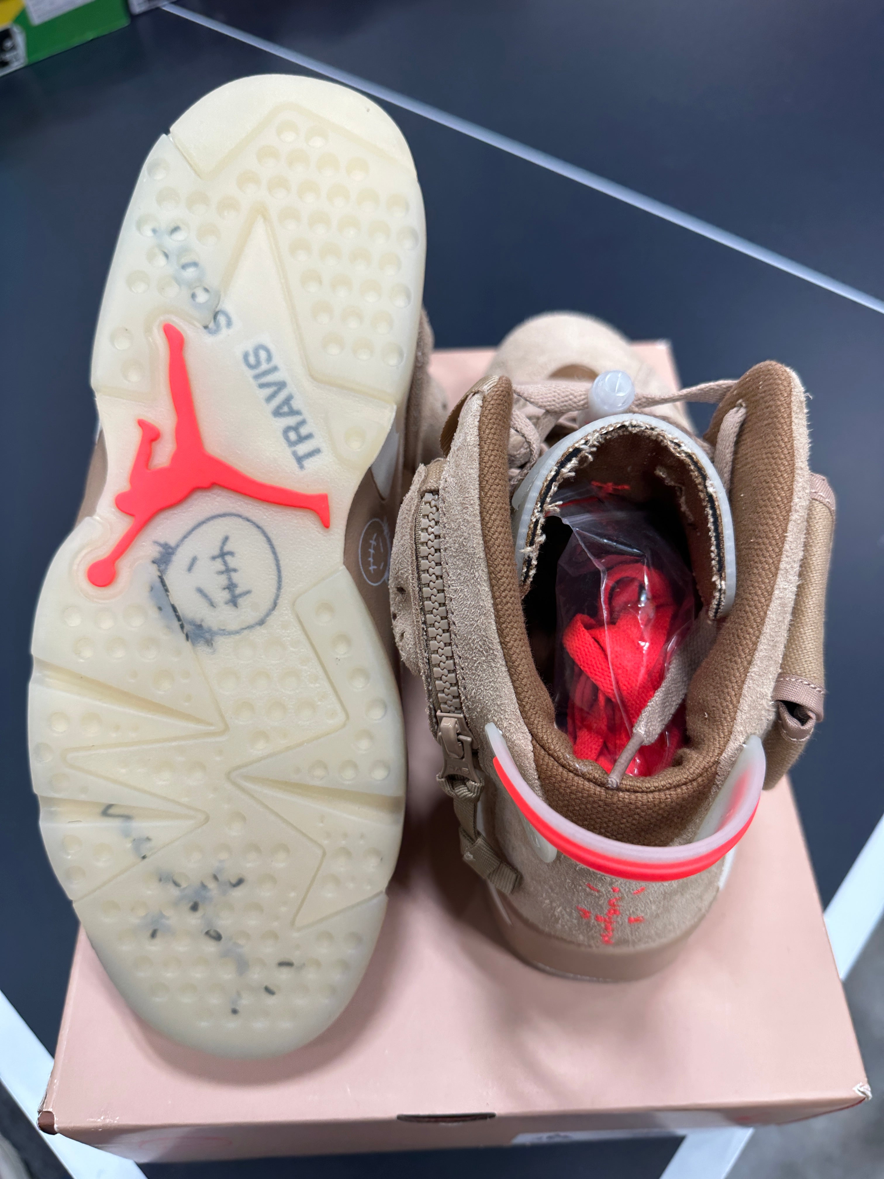 Travis Scott x Air Jordan 6 British Khaki Sz 8.5