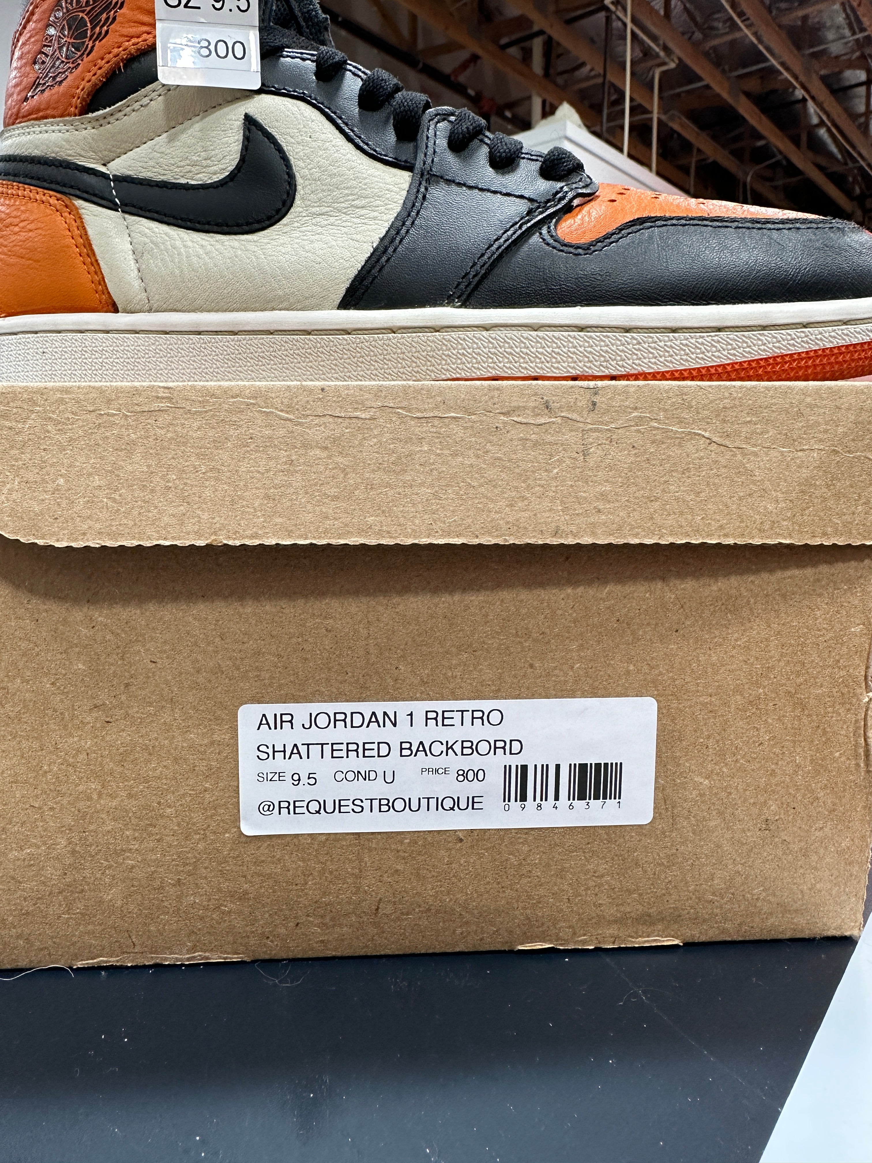 Air Jordan 1 Shattered Backboard Sz 9.5