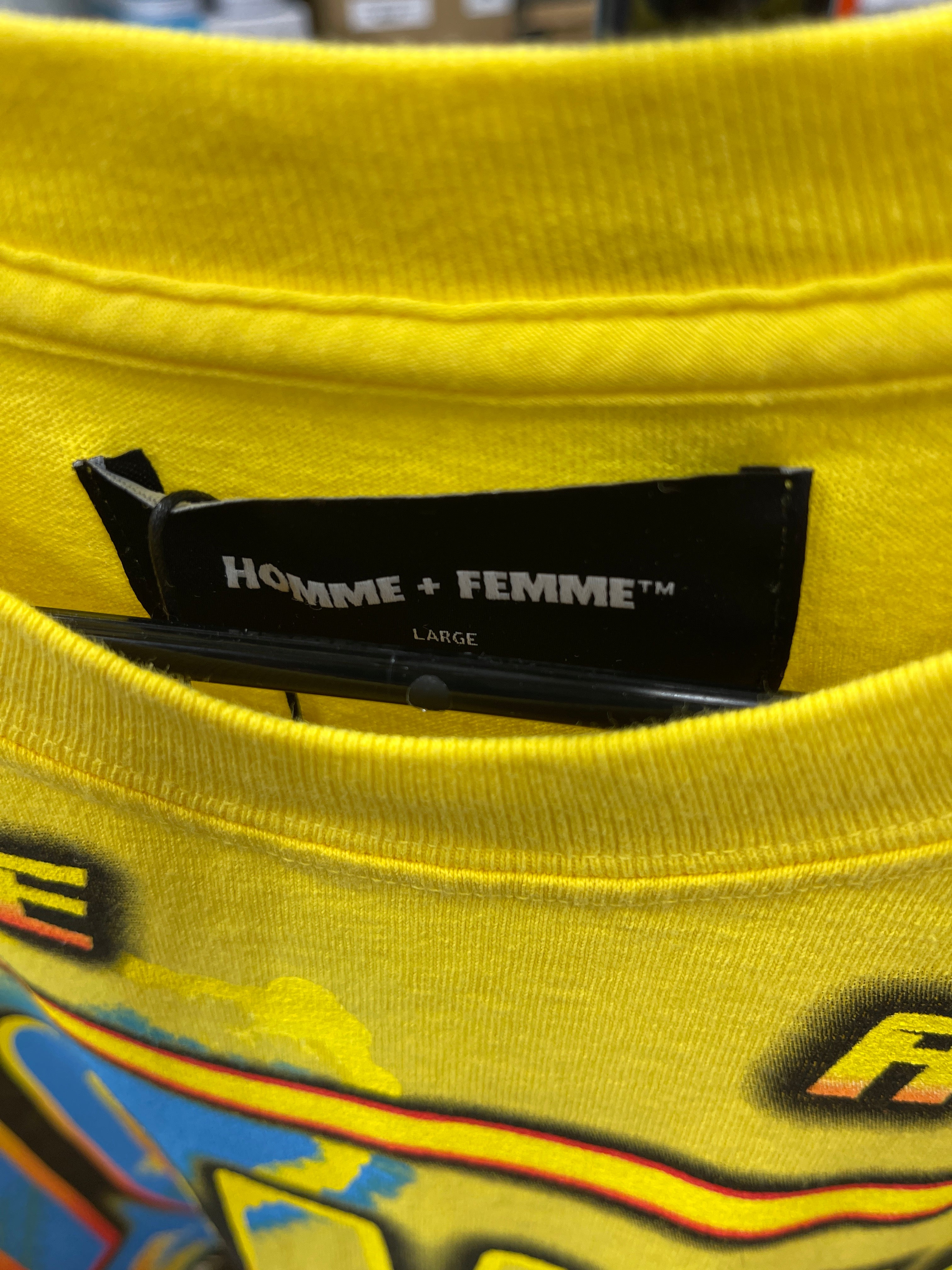 Homme Femme T-Shirt Sz L
