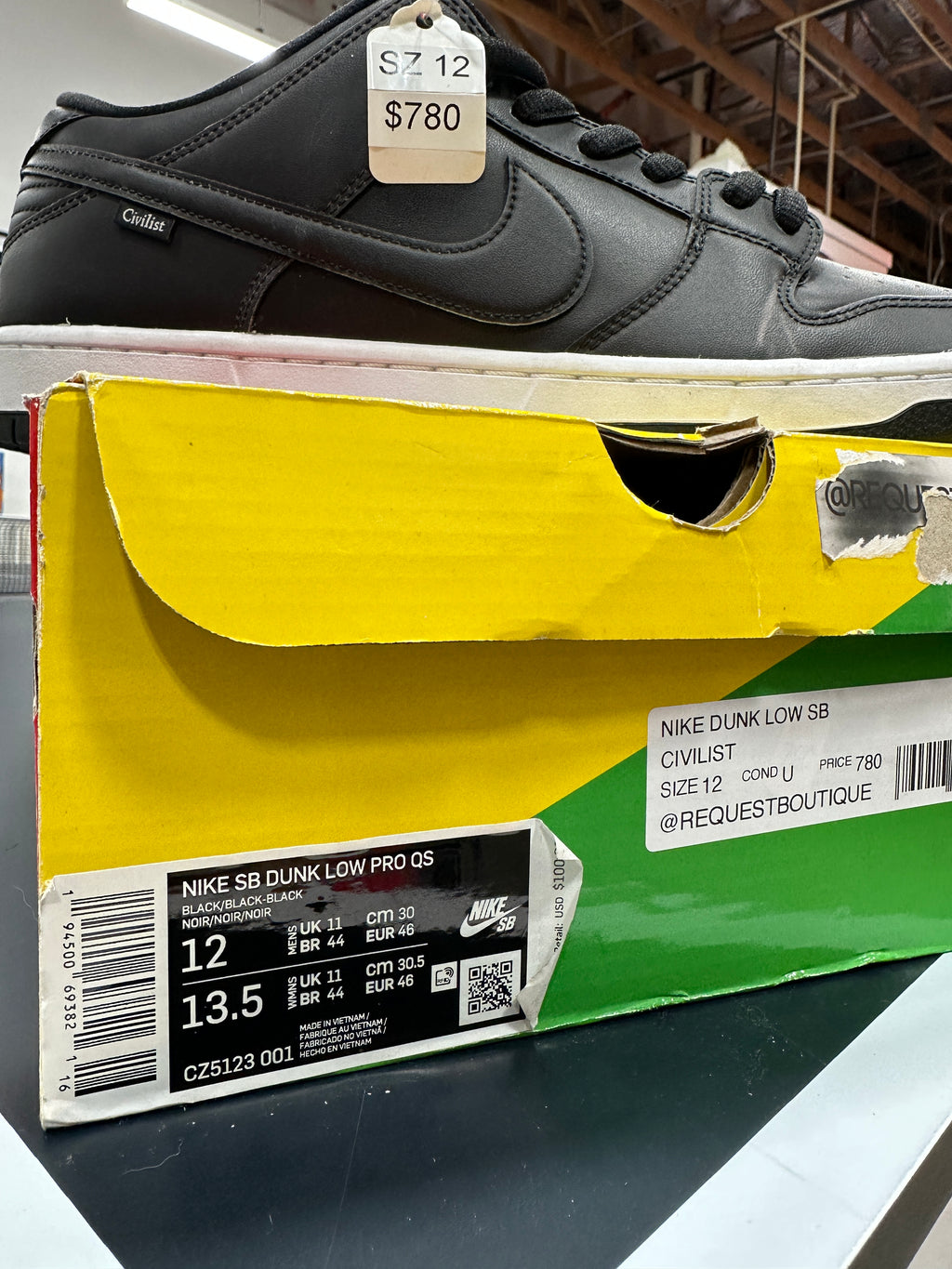 Nike SB Dunk Low Civilist Sz 12