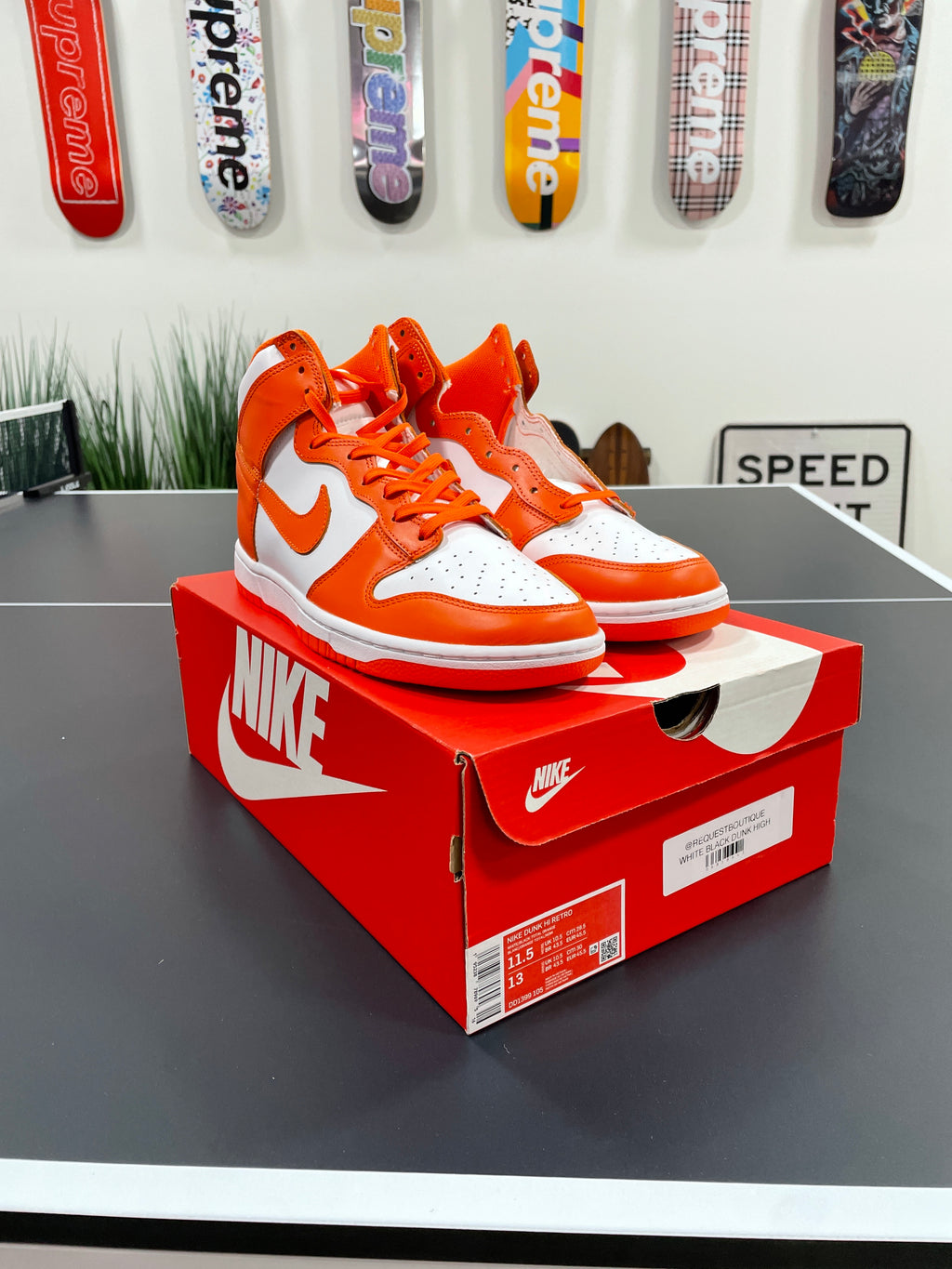 Nike Dunk High Syracuse Sz 11.6