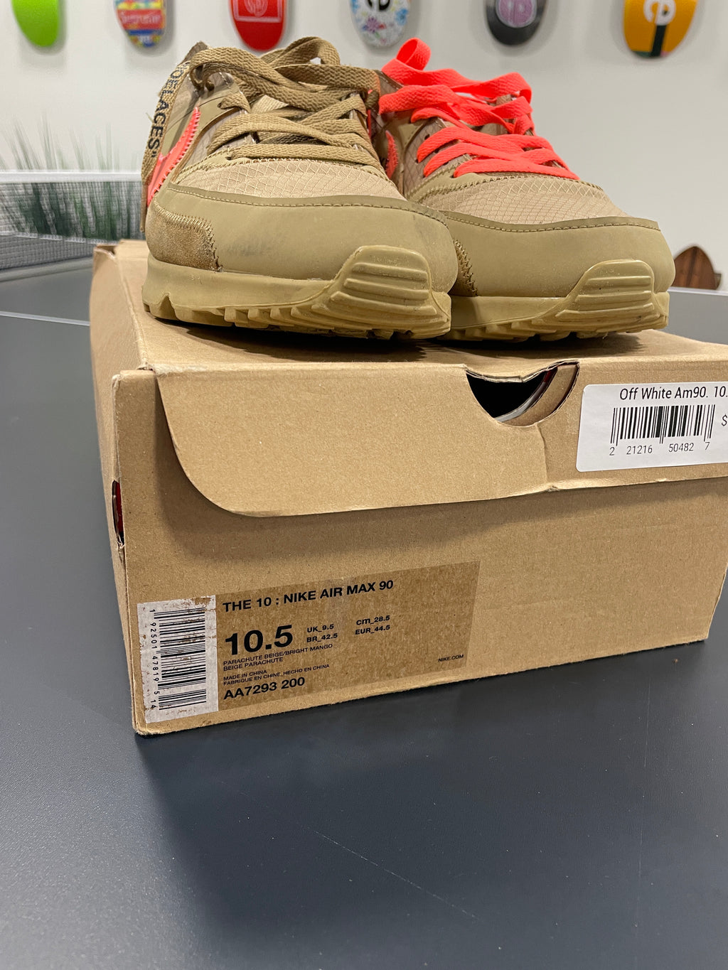 Off-White x Air Max 90 'Desert Ore' Sz 10.5