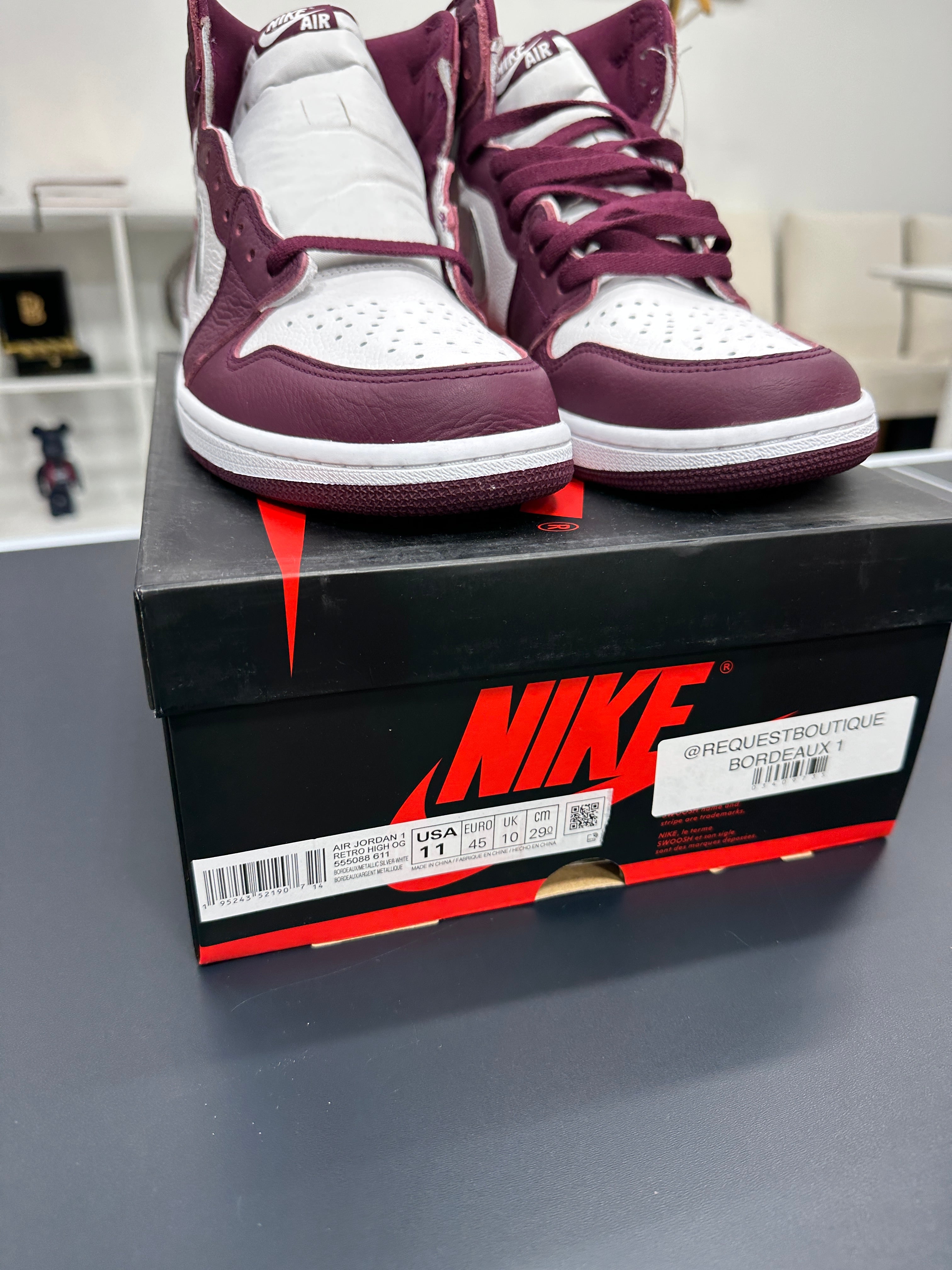 Air Jordan 1 Bordeaux Sz 11