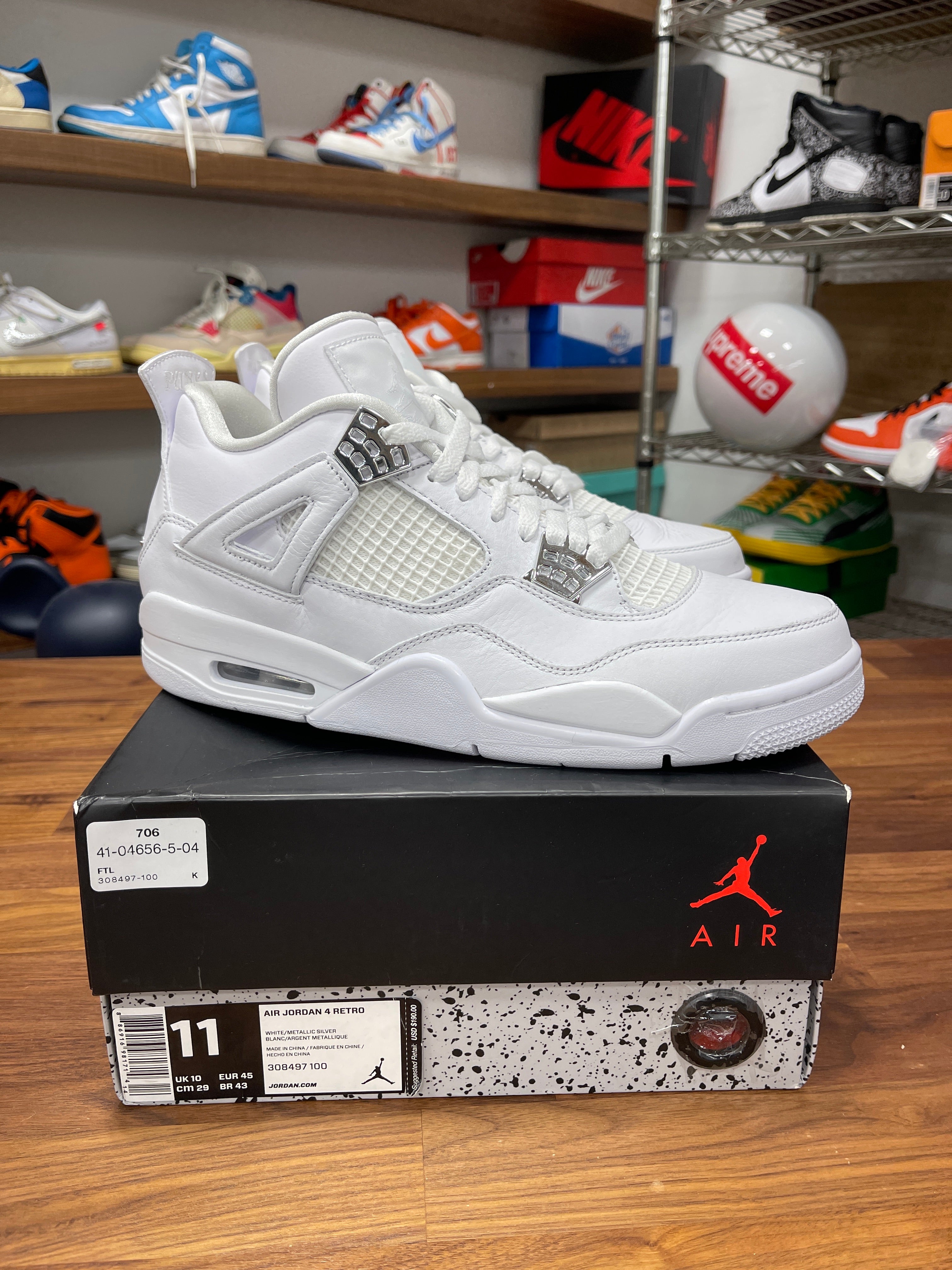 Air Jordan 4 Pure Money Sz 11