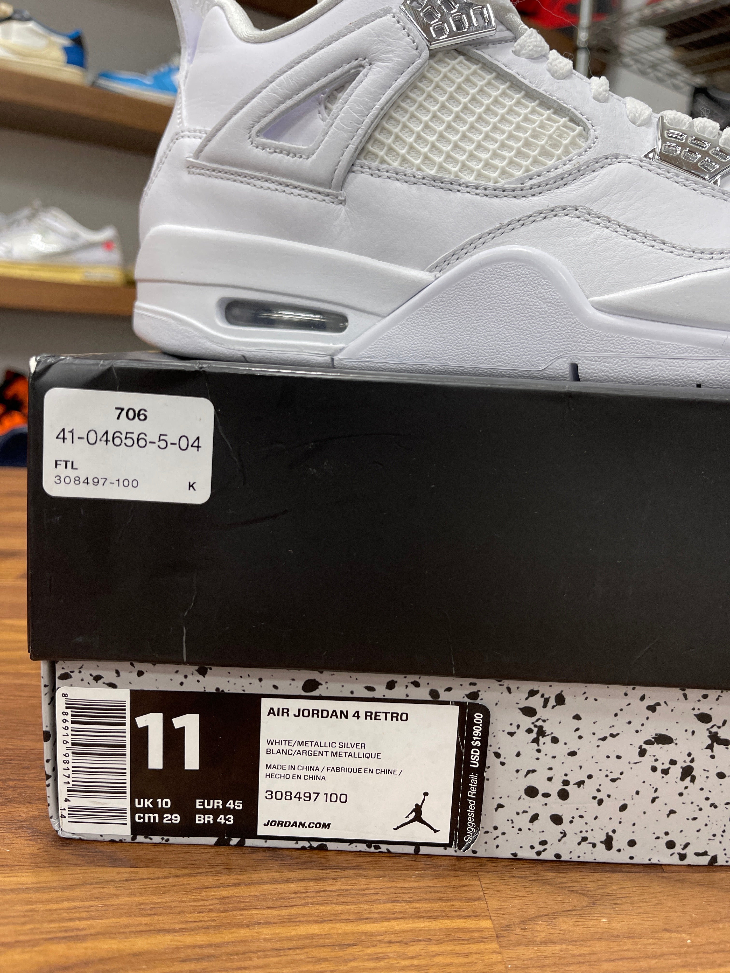 Air Jordan 4 Pure Money Sz 11