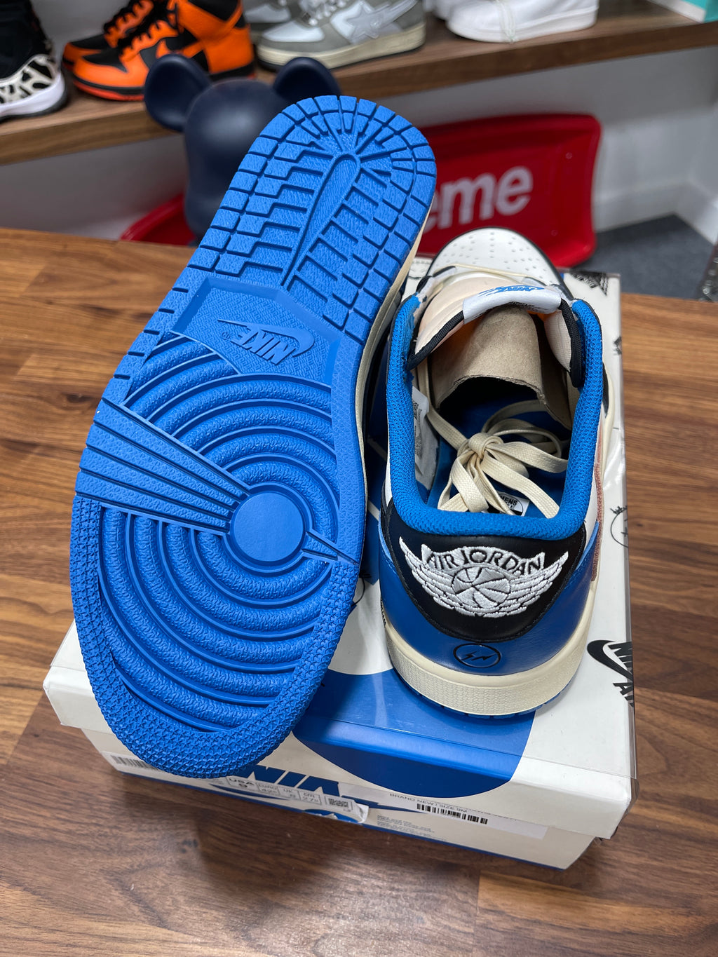 Travis Scott x Fragment Jordan 1 Low Sz 9